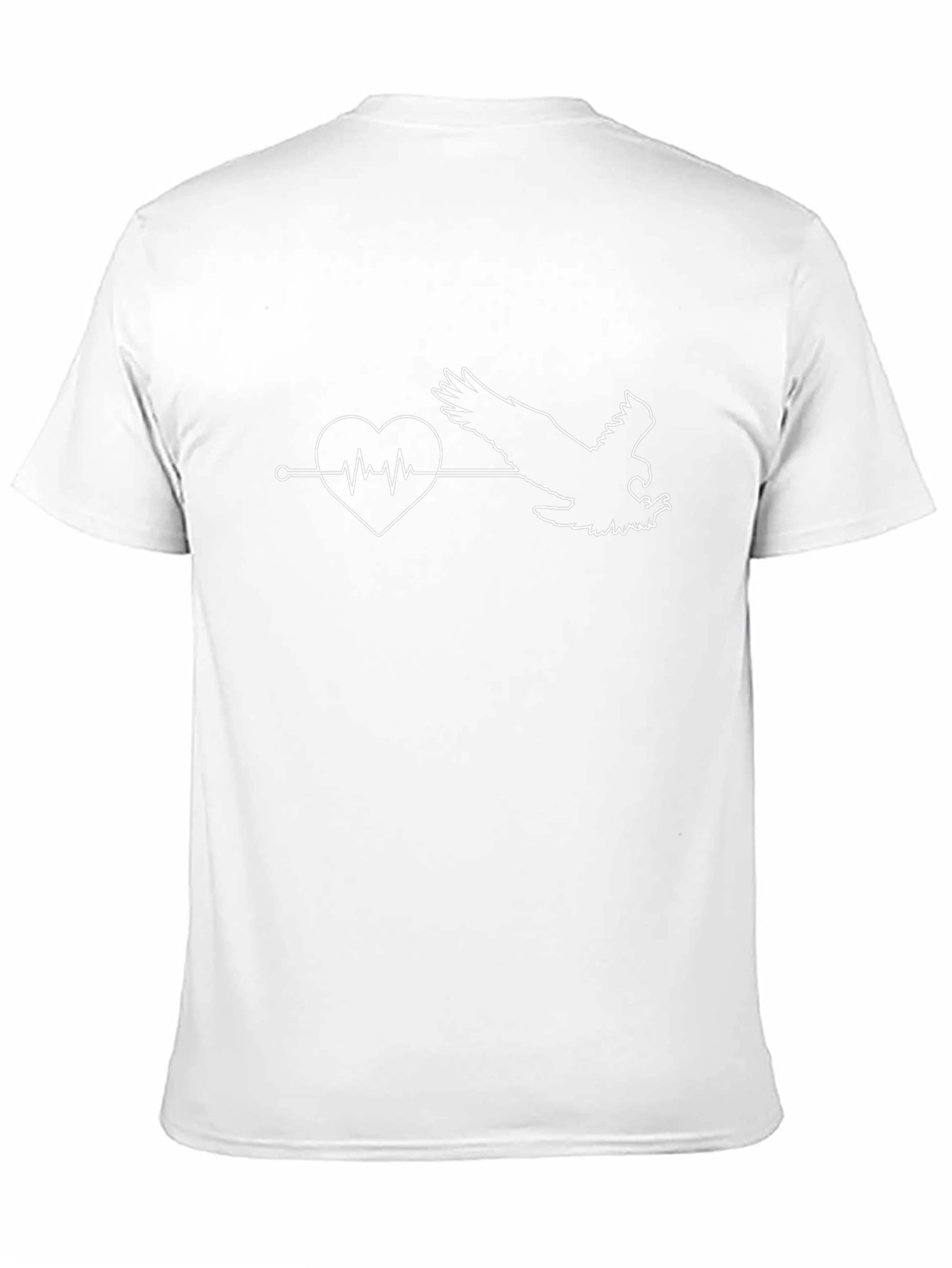 Eagle Heartbeat T-Shirt - Unique Graphic Tee