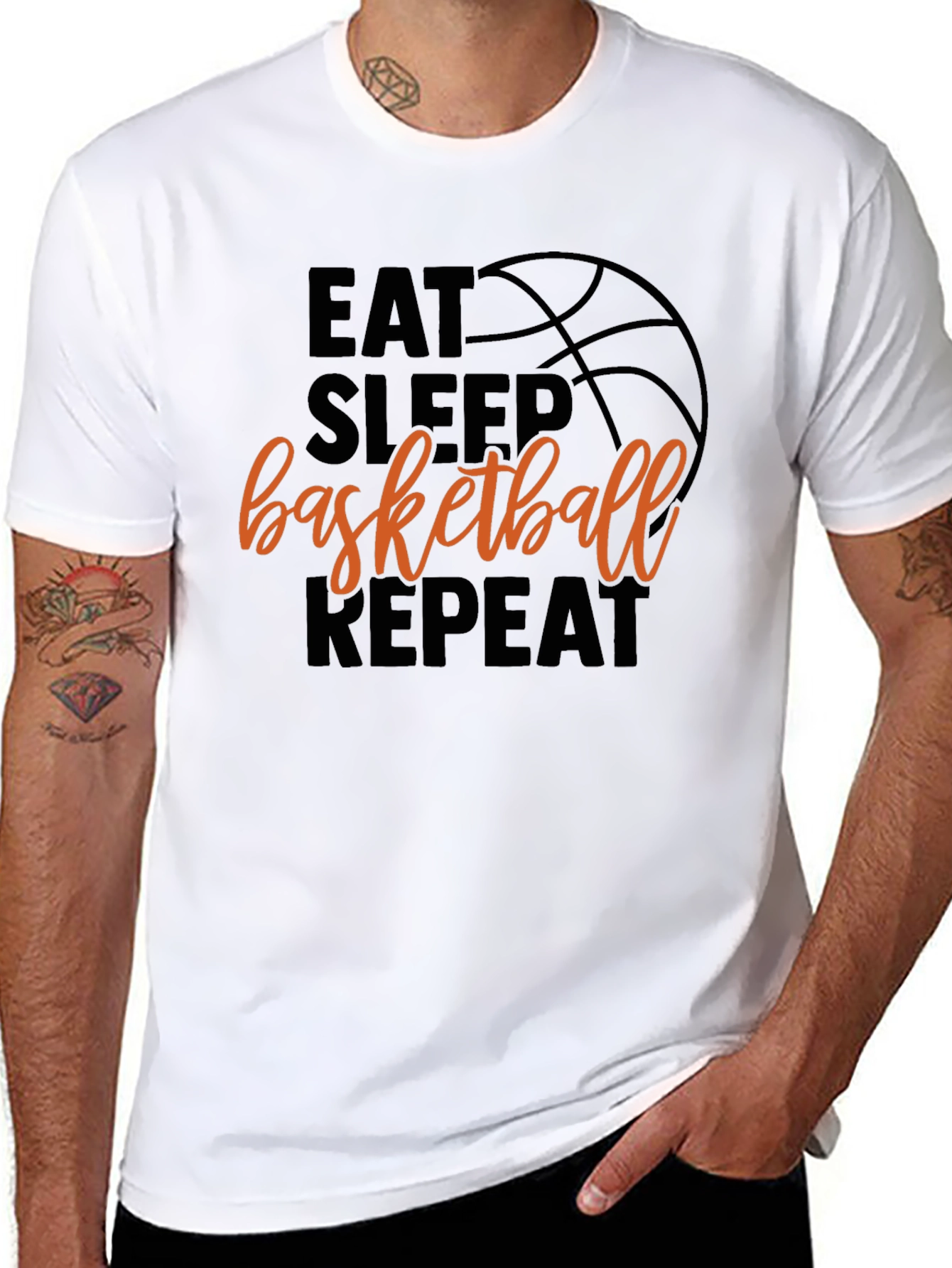 Eat Sleep Basketball Repeat T-Shirt