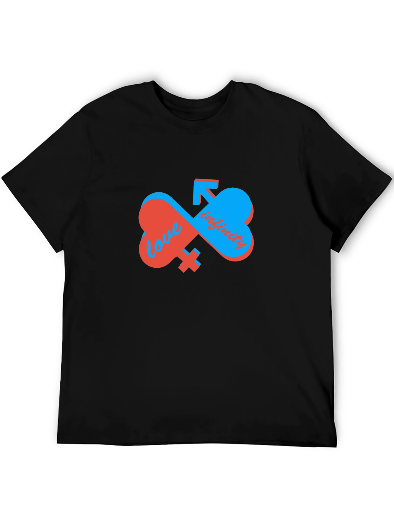 Love Infinity Graphic T-Shirt - Unisex Black Tee