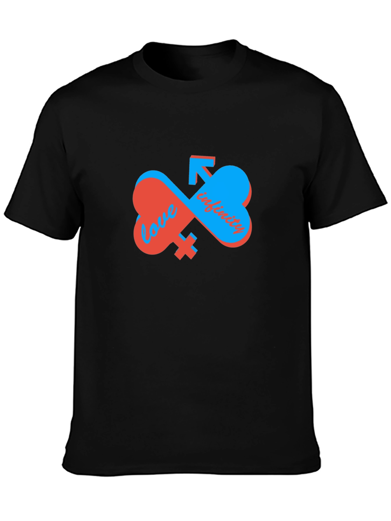 Love Infinity Graphic T-Shirt - Unisex Black Tee