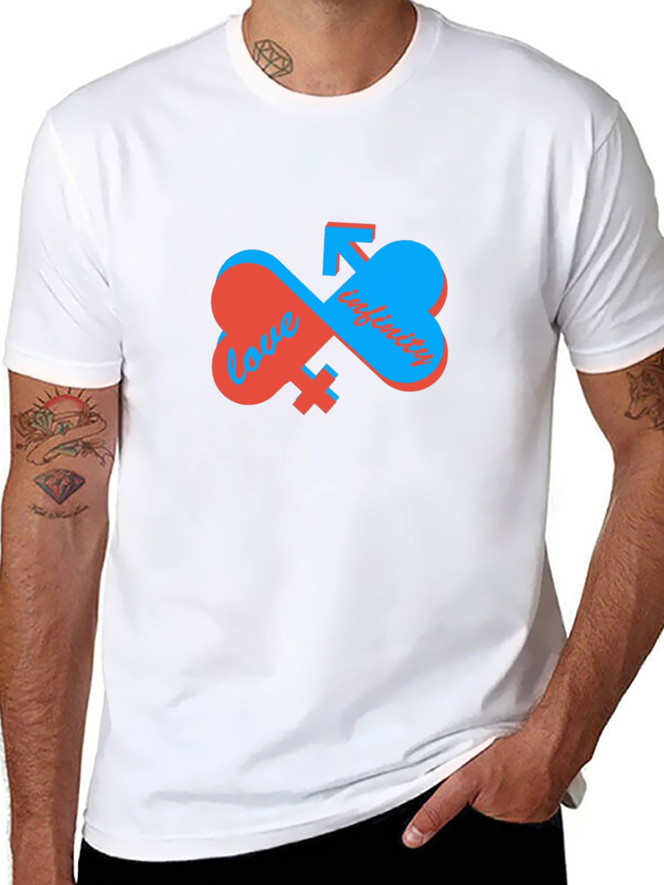 Love Infinity Graphic T-Shirt - Unisex Black Tee