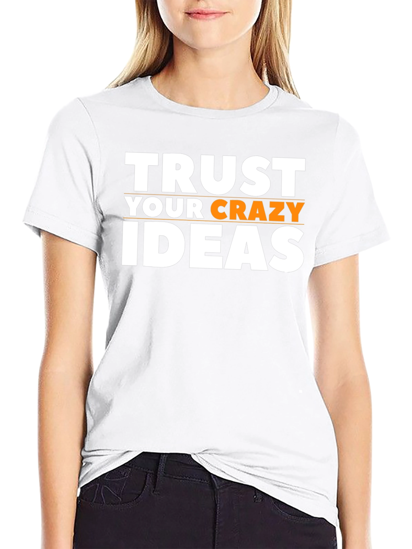 Trust Your Crazy Ideas Graphic Tee - Black
