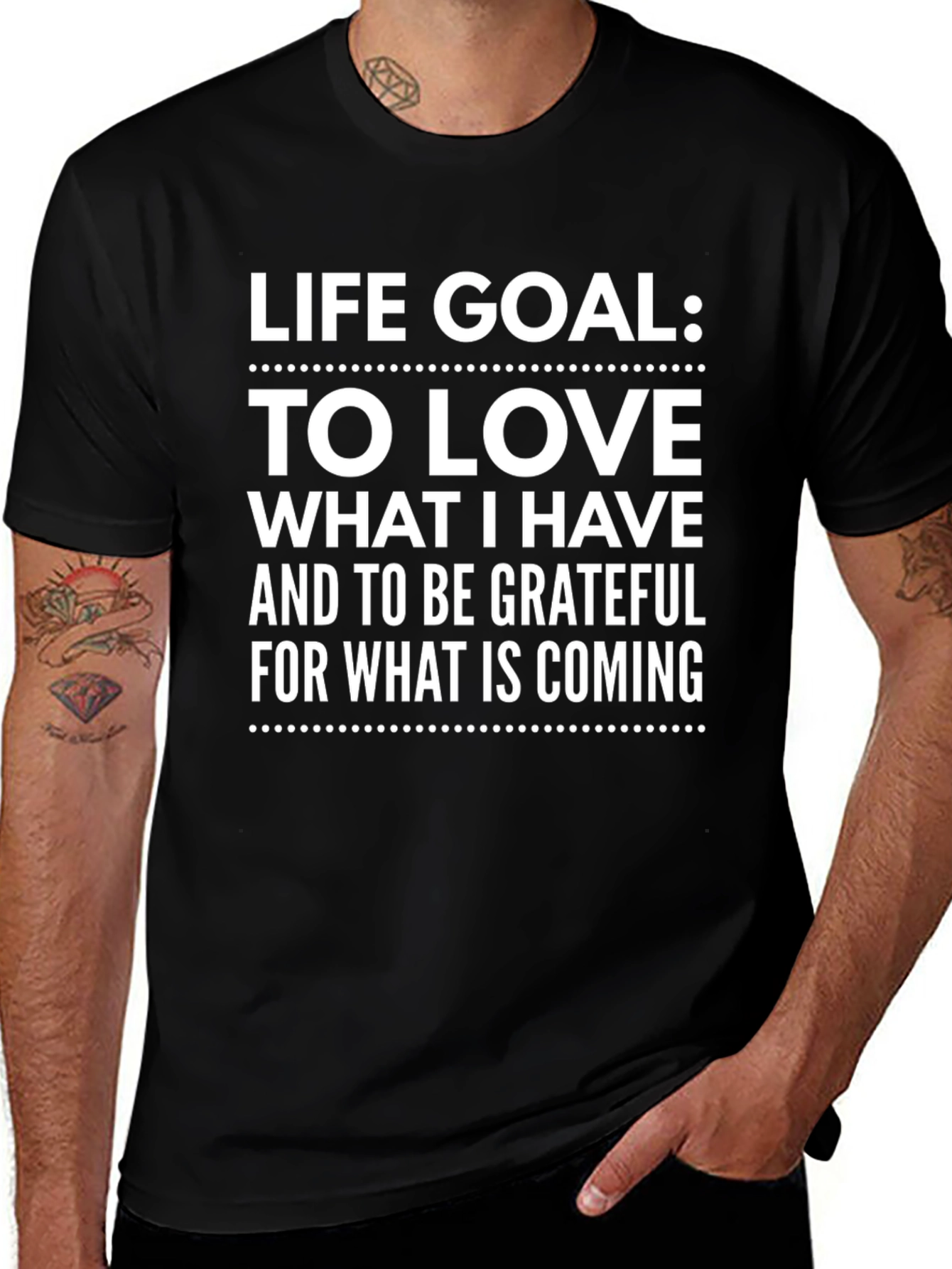 Life Goal Motivational Graphic T-Shirt