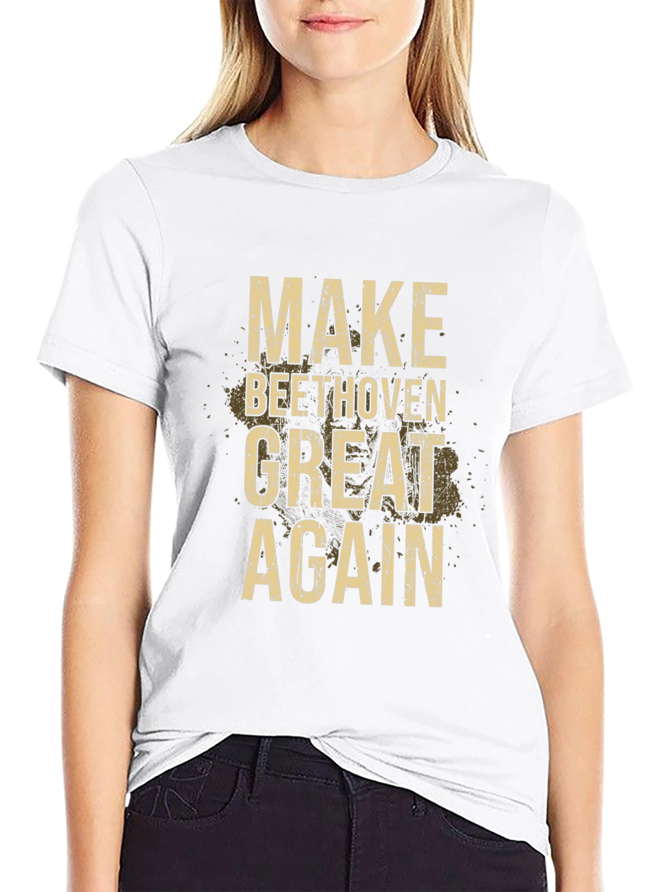 Make Beethoven Great Again Black T-Shirt