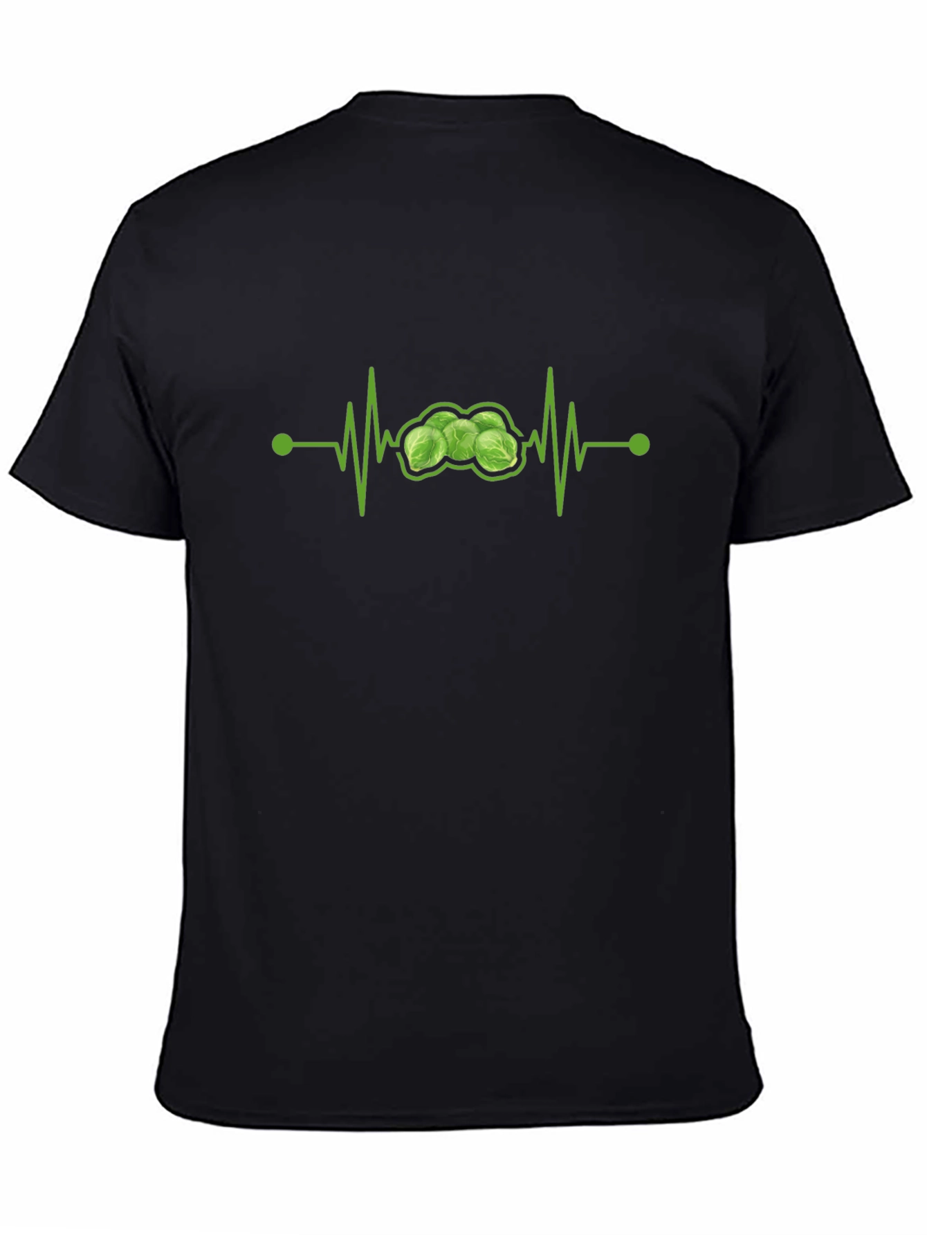 Brussels Sprouts Heartbeat T-Shirt - Funny Veggie Tee