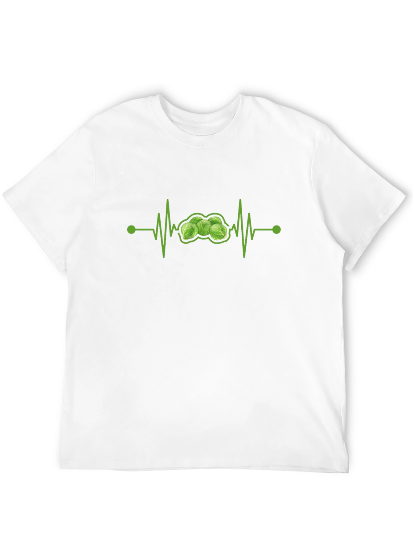 Brussels Sprouts Heartbeat T-Shirt - Funny Veggie Tee
