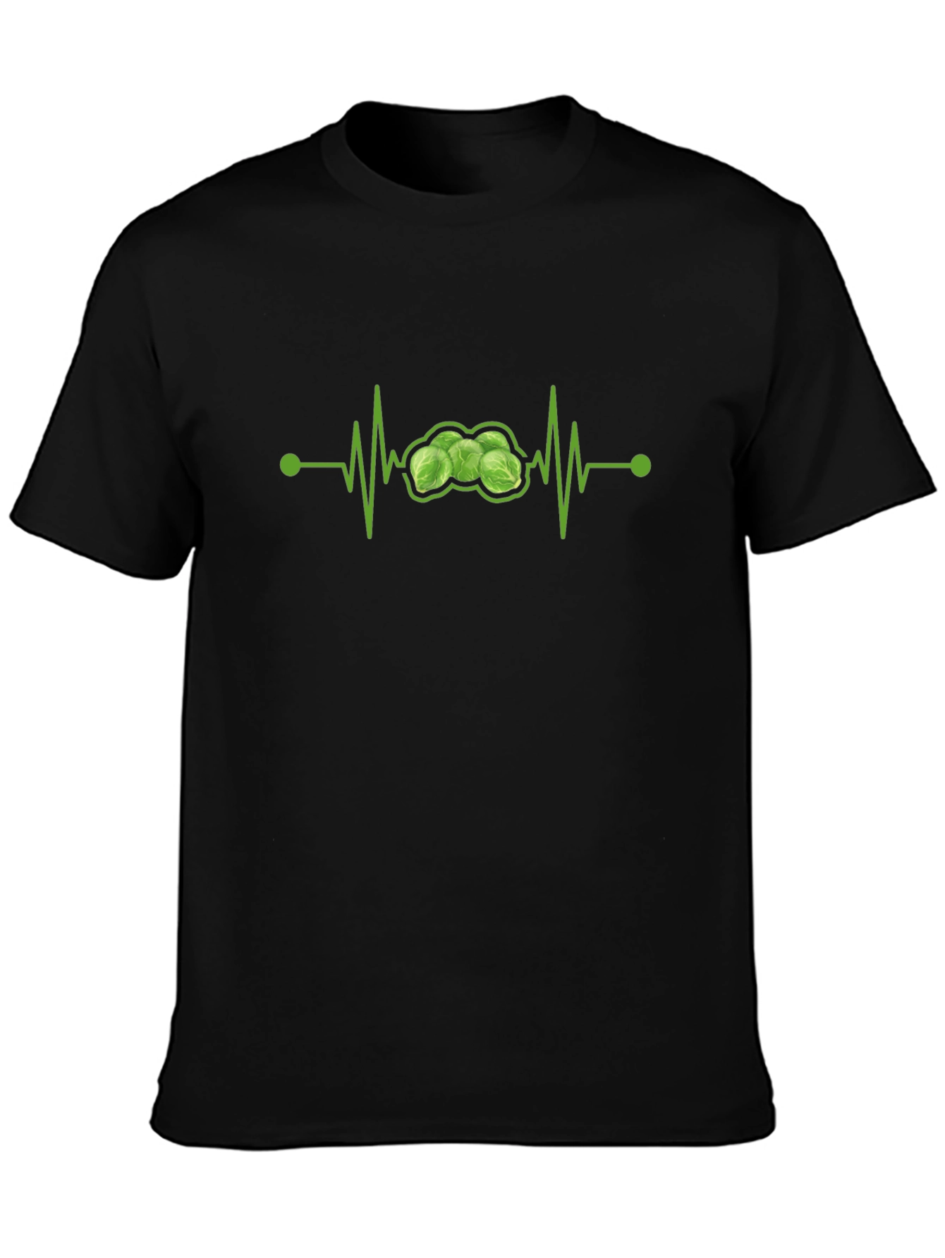 Brussels Sprouts Heartbeat T-Shirt - Funny Veggie Tee