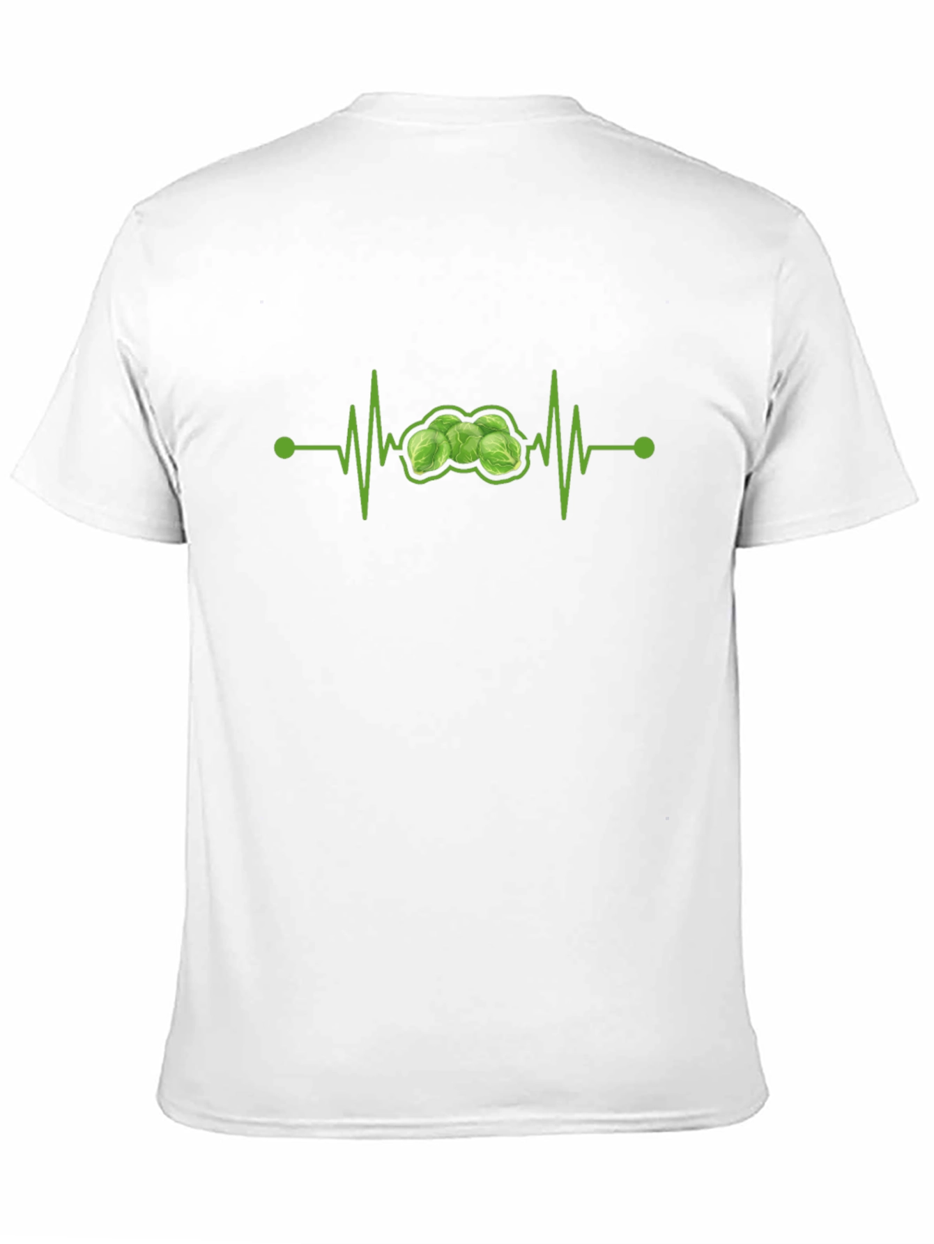 Brussels Sprouts Heartbeat T-Shirt - Funny Veggie Tee
