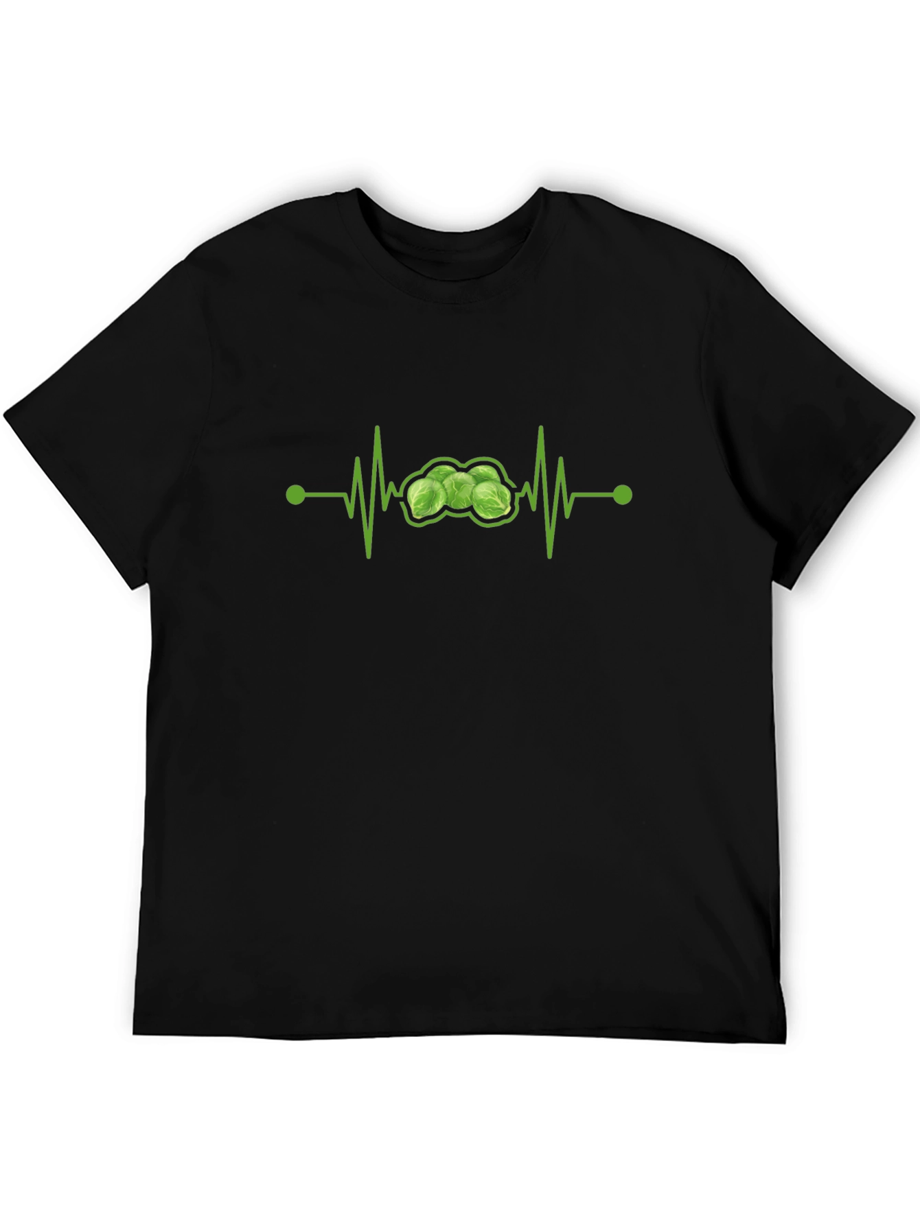 Brussels Sprouts Heartbeat T-Shirt - Funny Veggie Tee