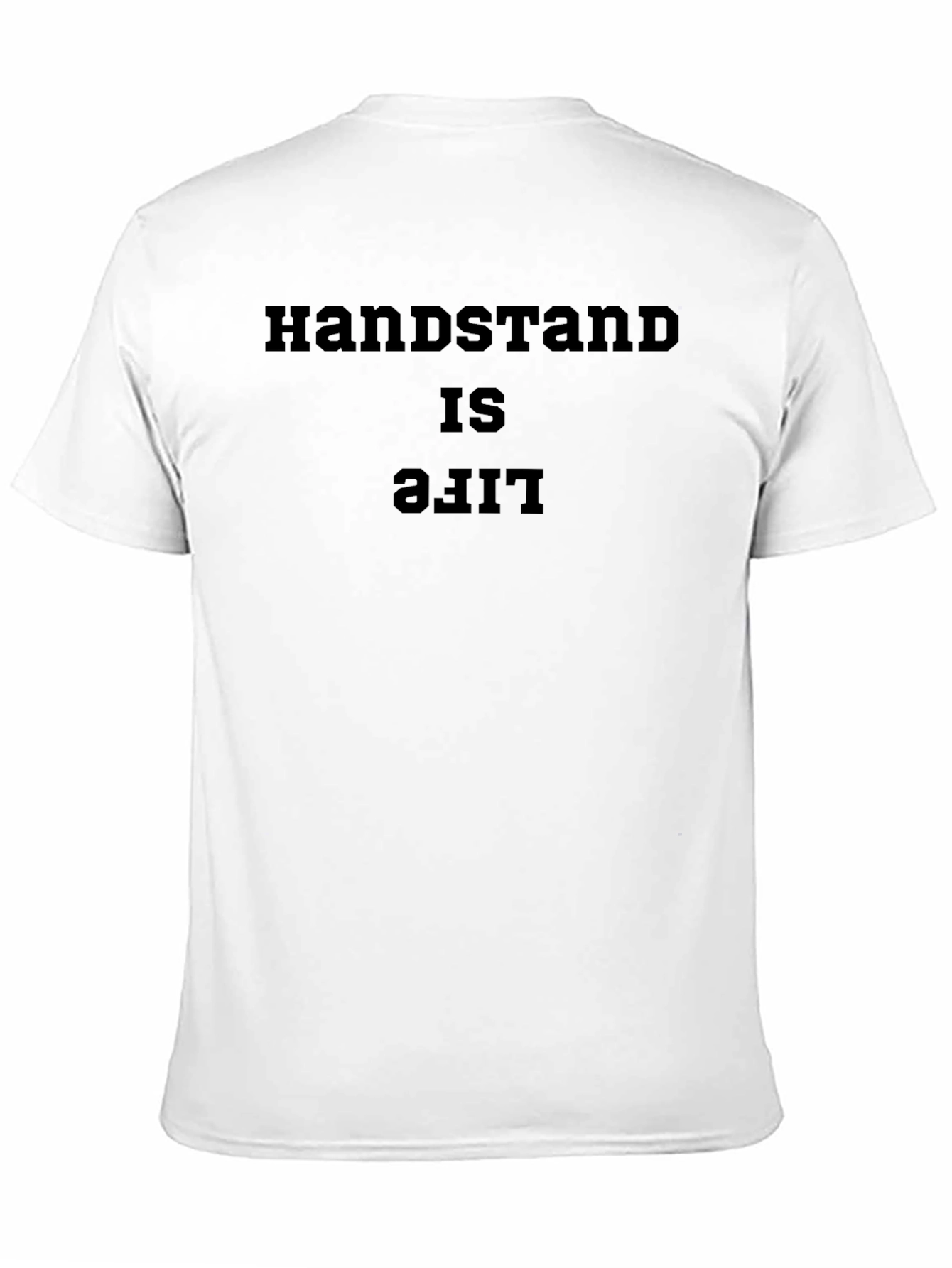 Handstand is Life Graphic Tee - Black Cotton T-Shirt