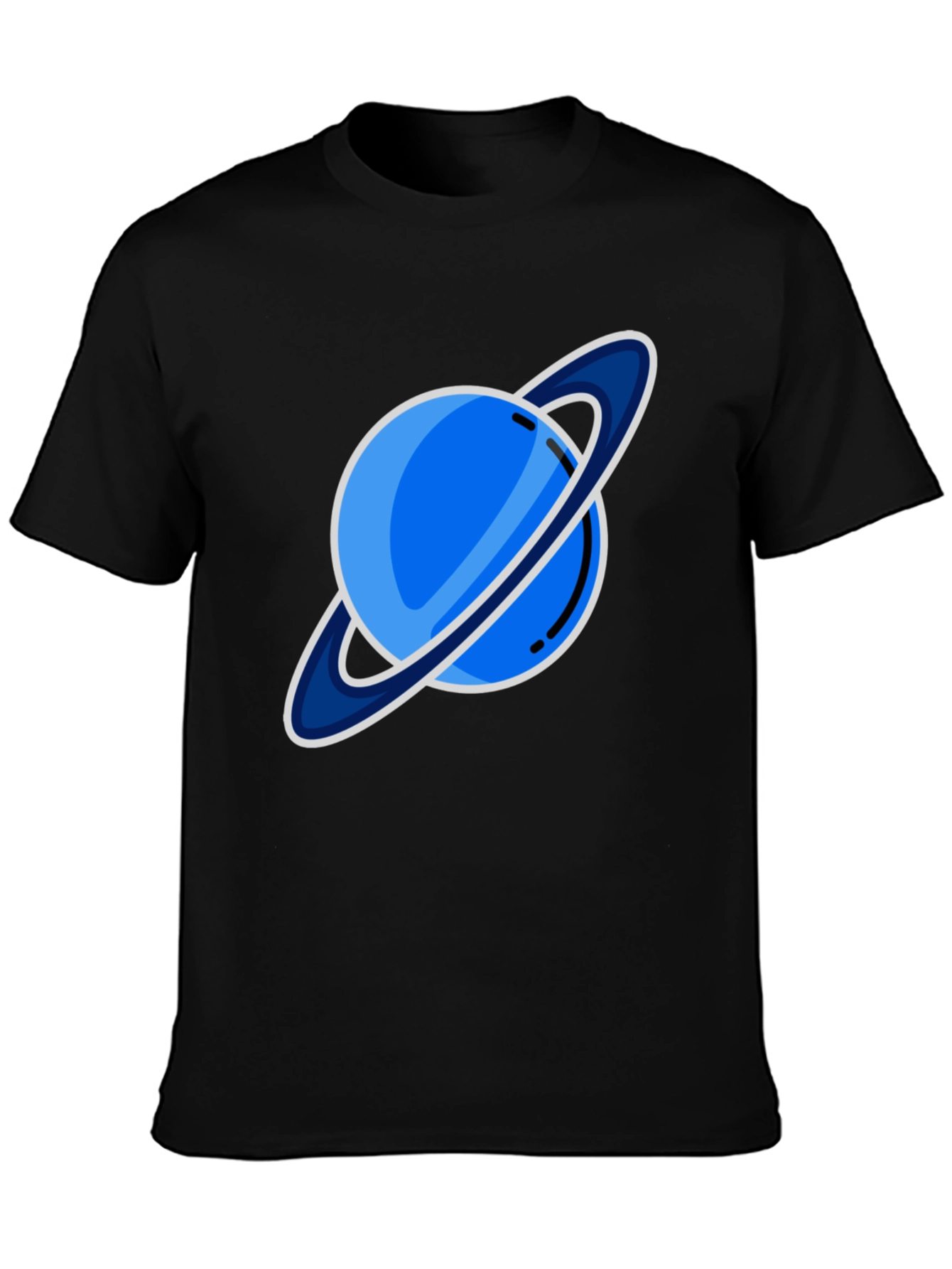 Saturn Graphic T-Shirt - Black