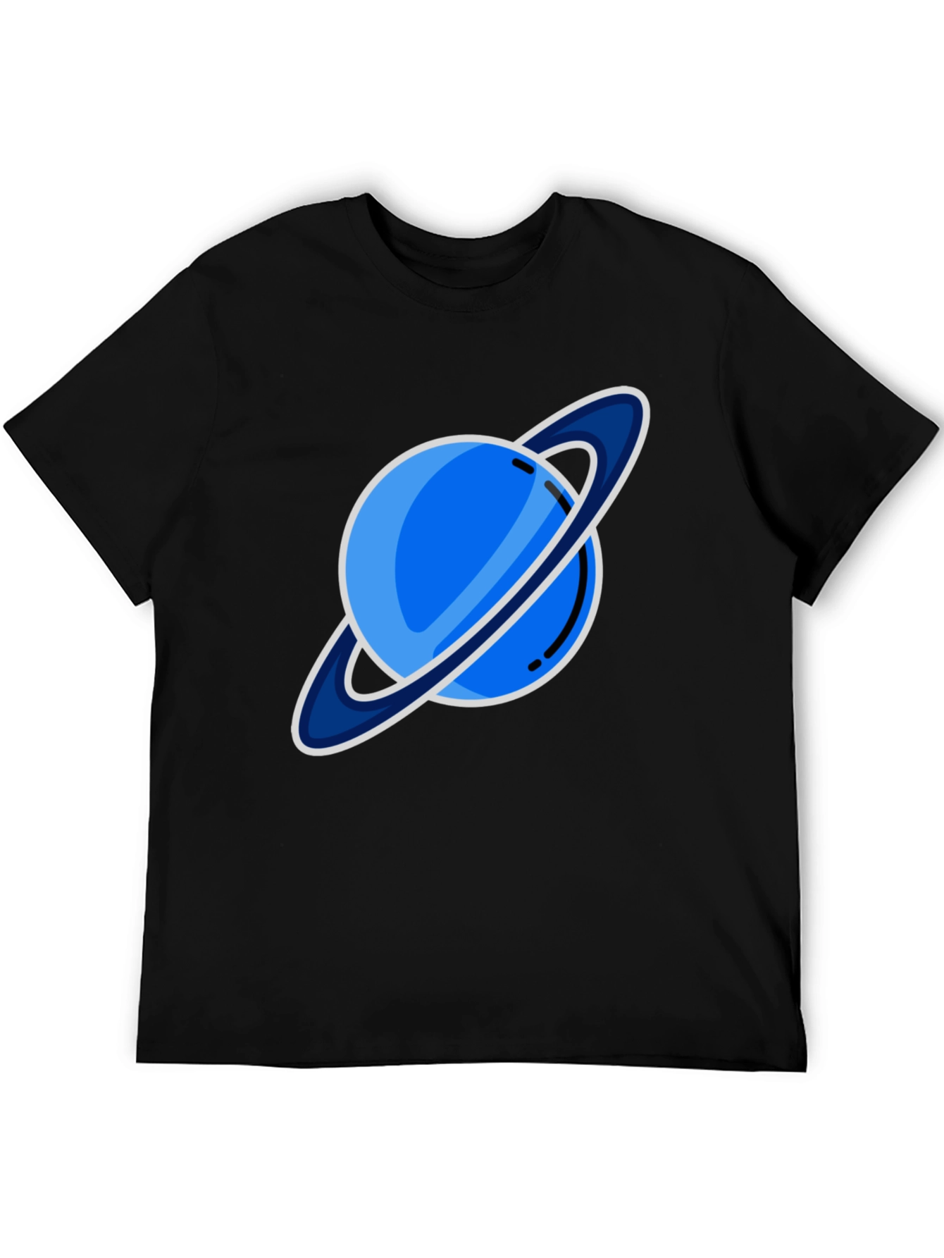 Saturn Graphic T-Shirt - Black