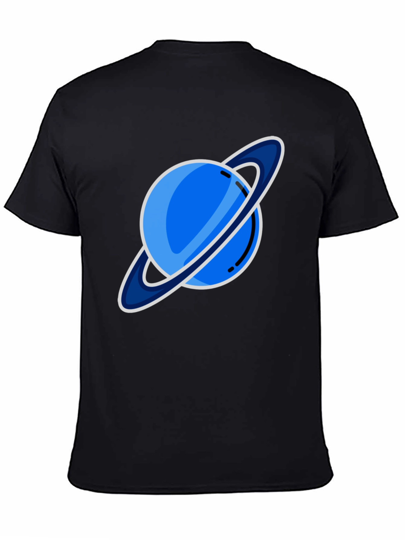 Saturn Graphic T-Shirt - Black