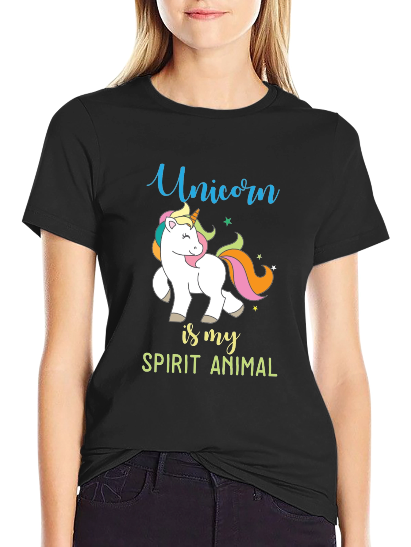 Unicorn Spirit Animal Graphic Tee
