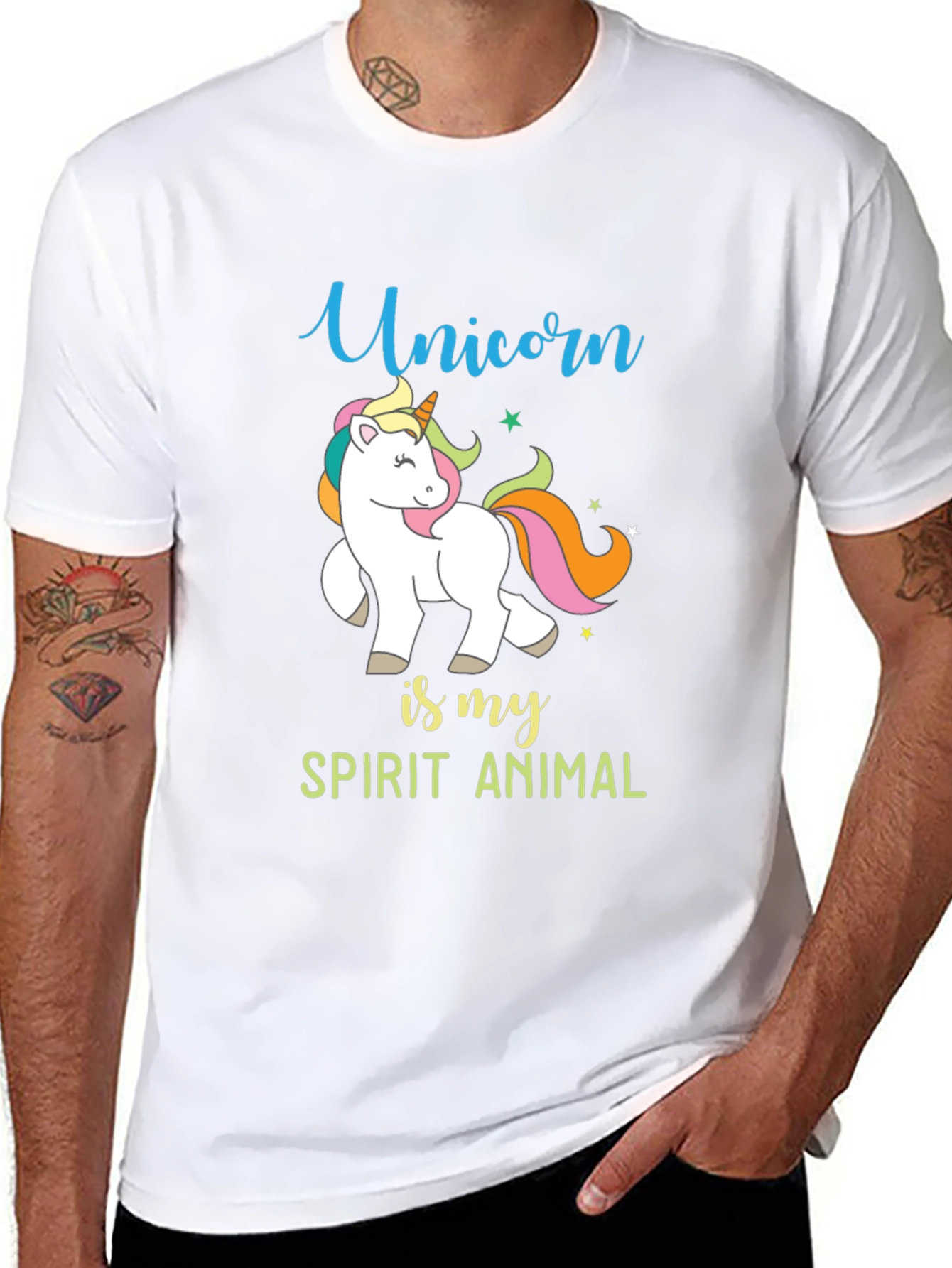 Unicorn Spirit Animal Graphic Tee