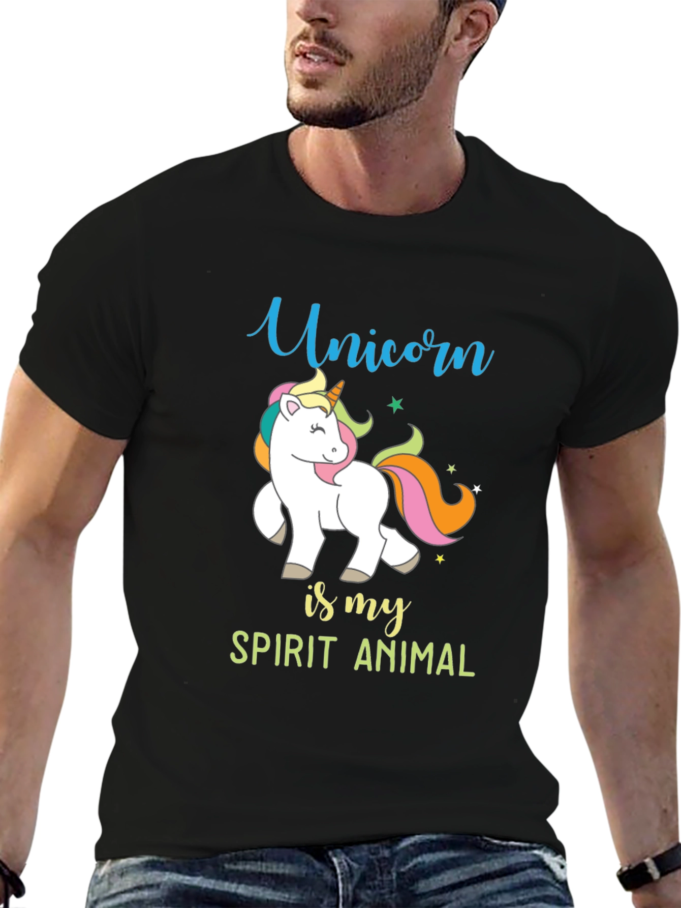 Unicorn Spirit Animal Graphic Tee