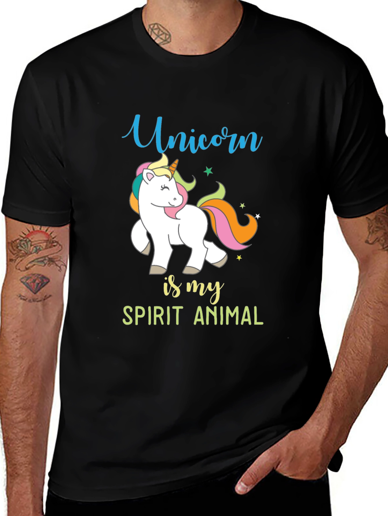 Unicorn Spirit Animal Graphic Tee