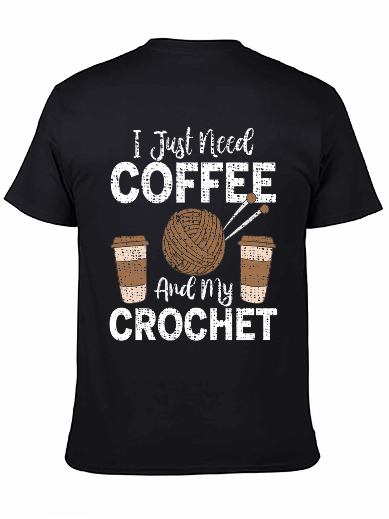Coffee and Crochet T-Shirt - Hobby Lovers Tee