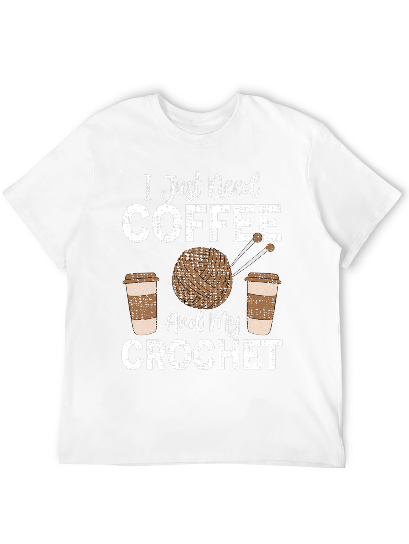 Coffee and Crochet T-Shirt - Hobby Lovers Tee