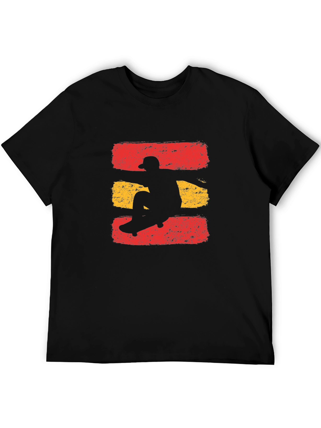 Skateboarding Silhouette Graphic Tee - Cool Design