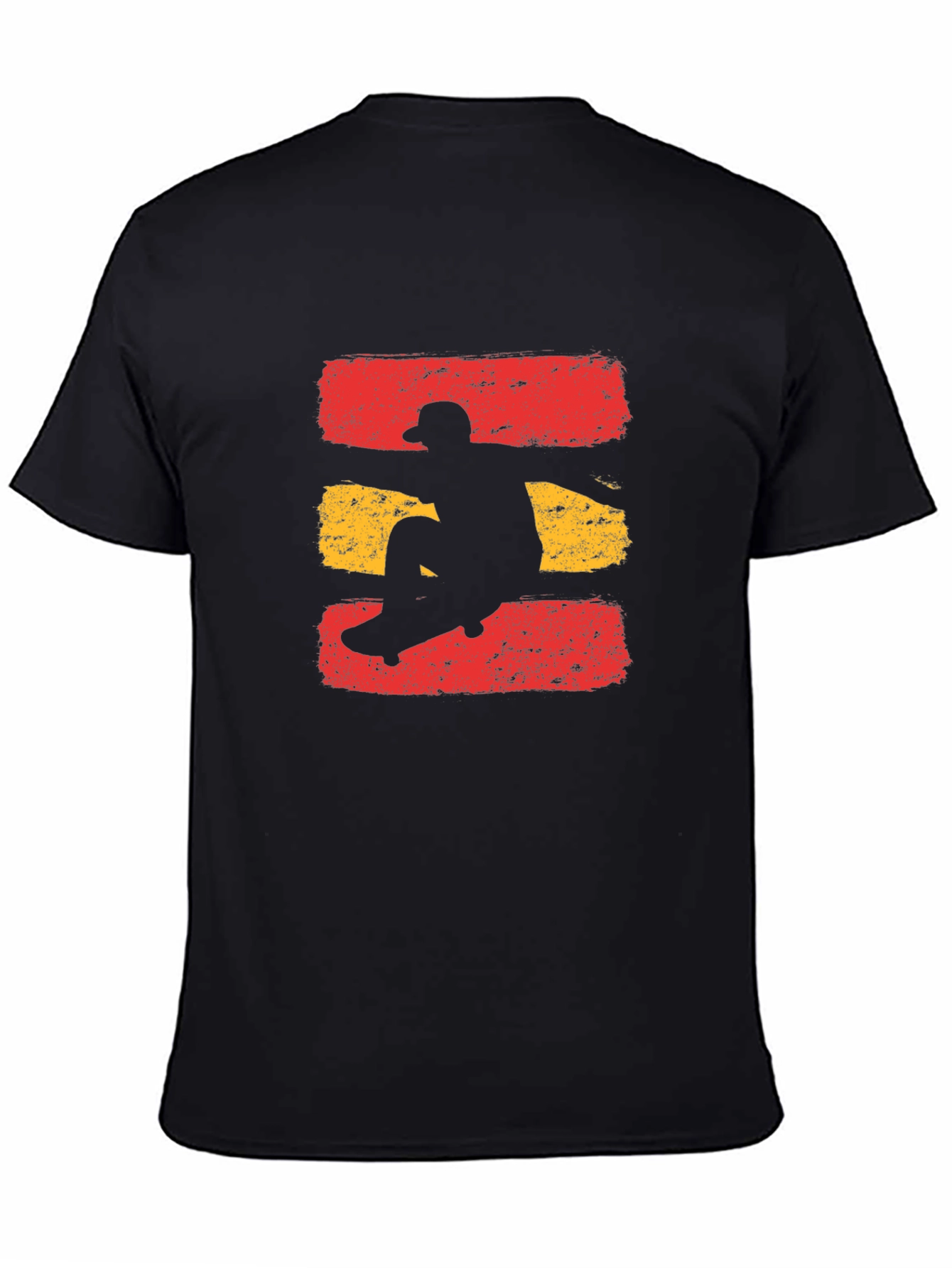 Skateboarding Silhouette Graphic Tee - Cool Design