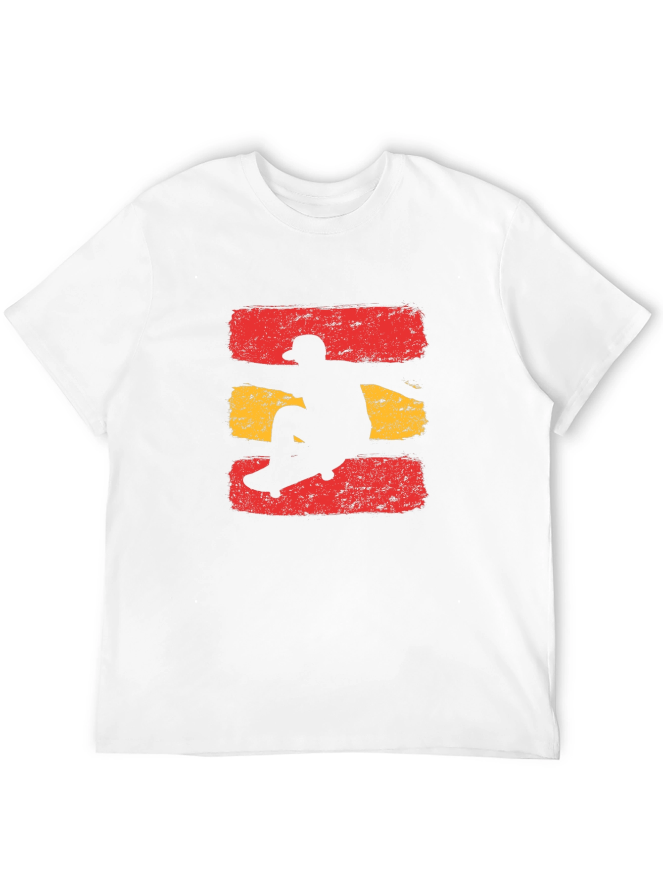 Skateboarding Silhouette Graphic Tee - Cool Design