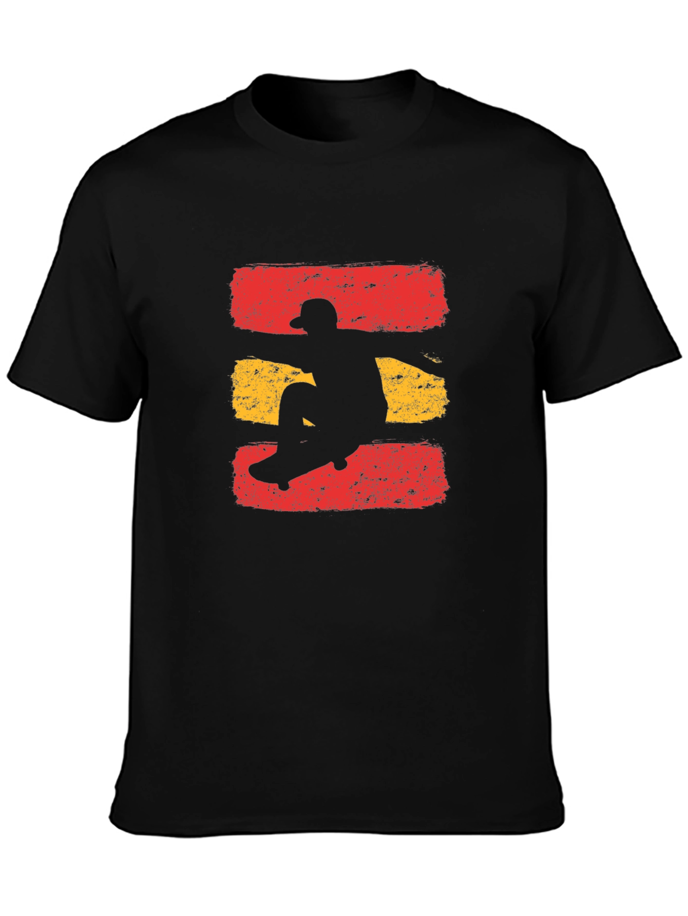 Skateboarding Silhouette Graphic Tee - Cool Design