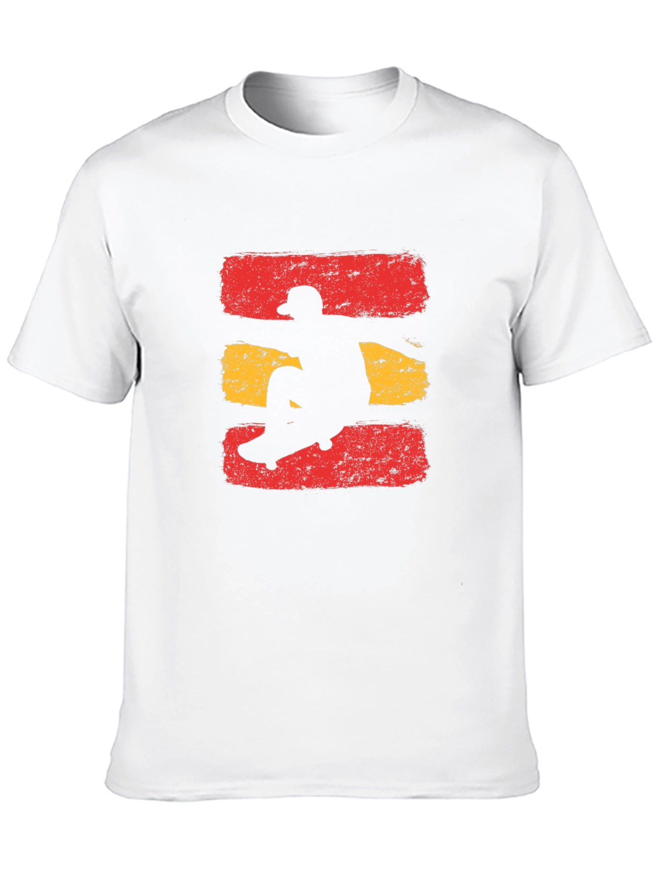 Skateboarding Silhouette Graphic Tee - Cool Design