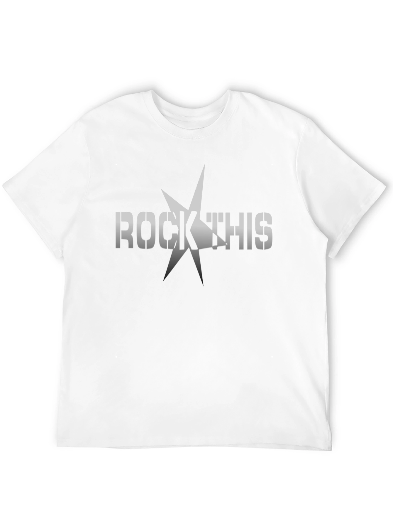 Rock This Graphic Tee - Black Cotton T-Shirt