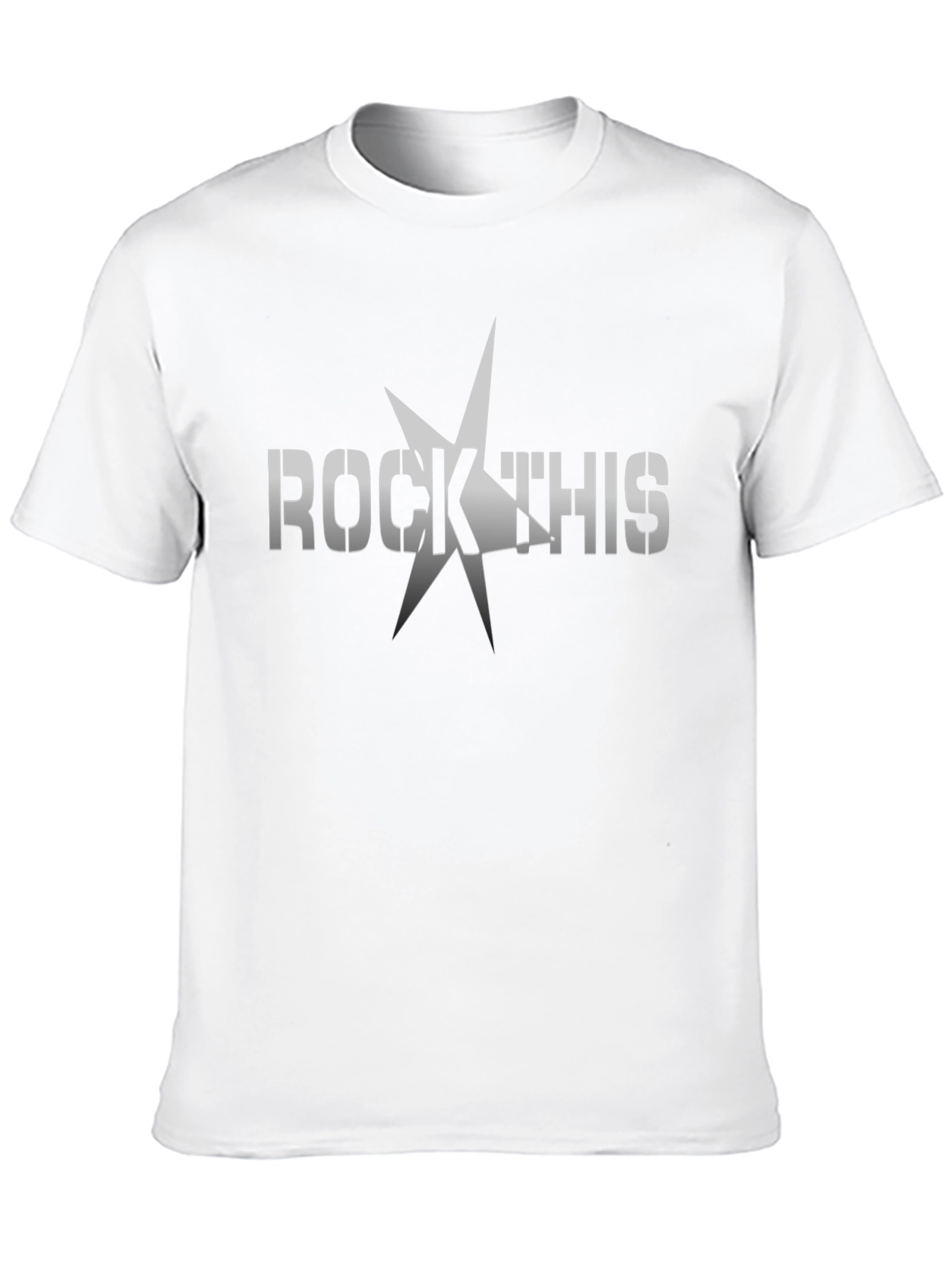 Rock This Graphic Tee - Black Cotton T-Shirt