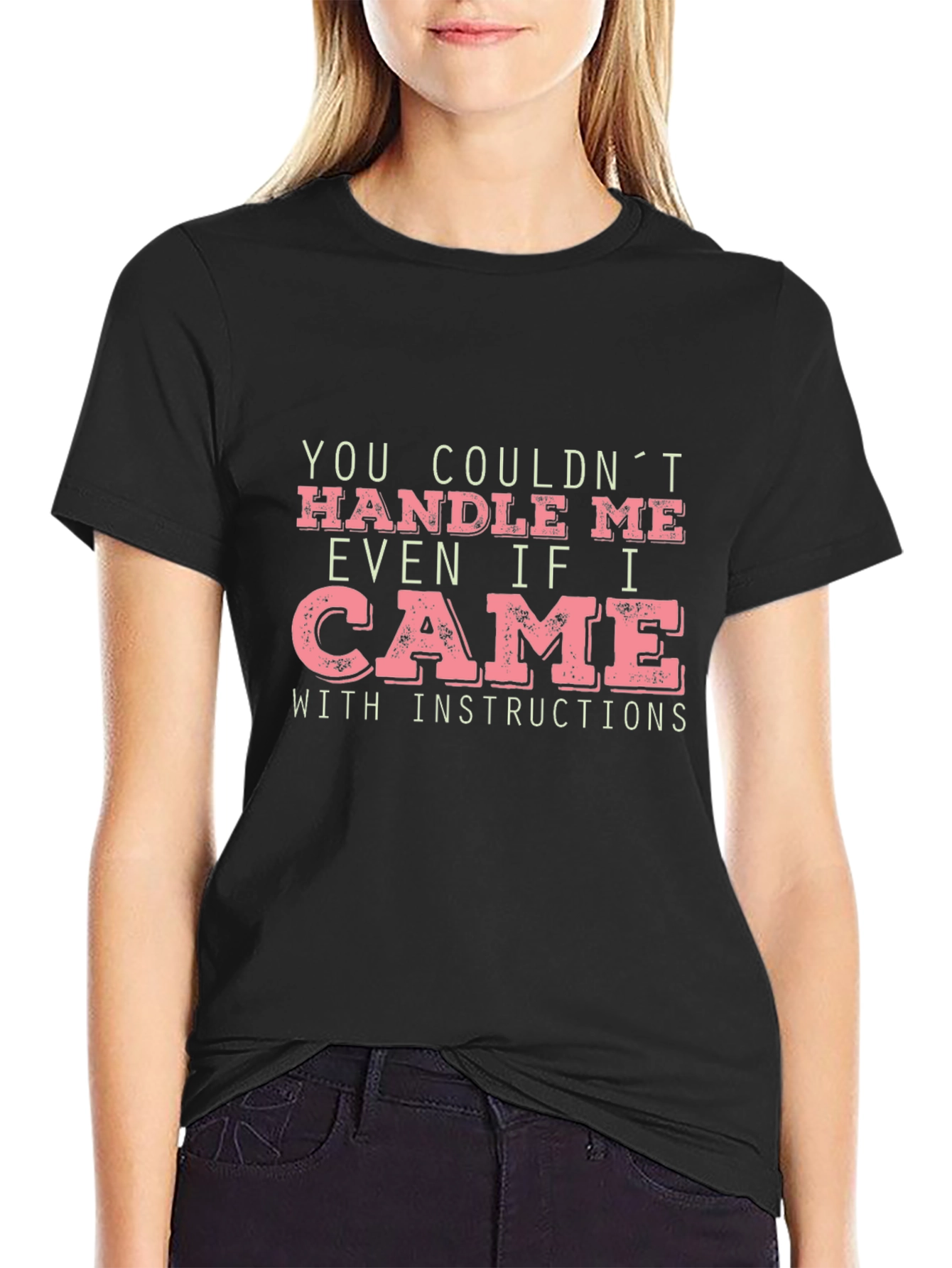 Humorous Slogan Graphic Tee