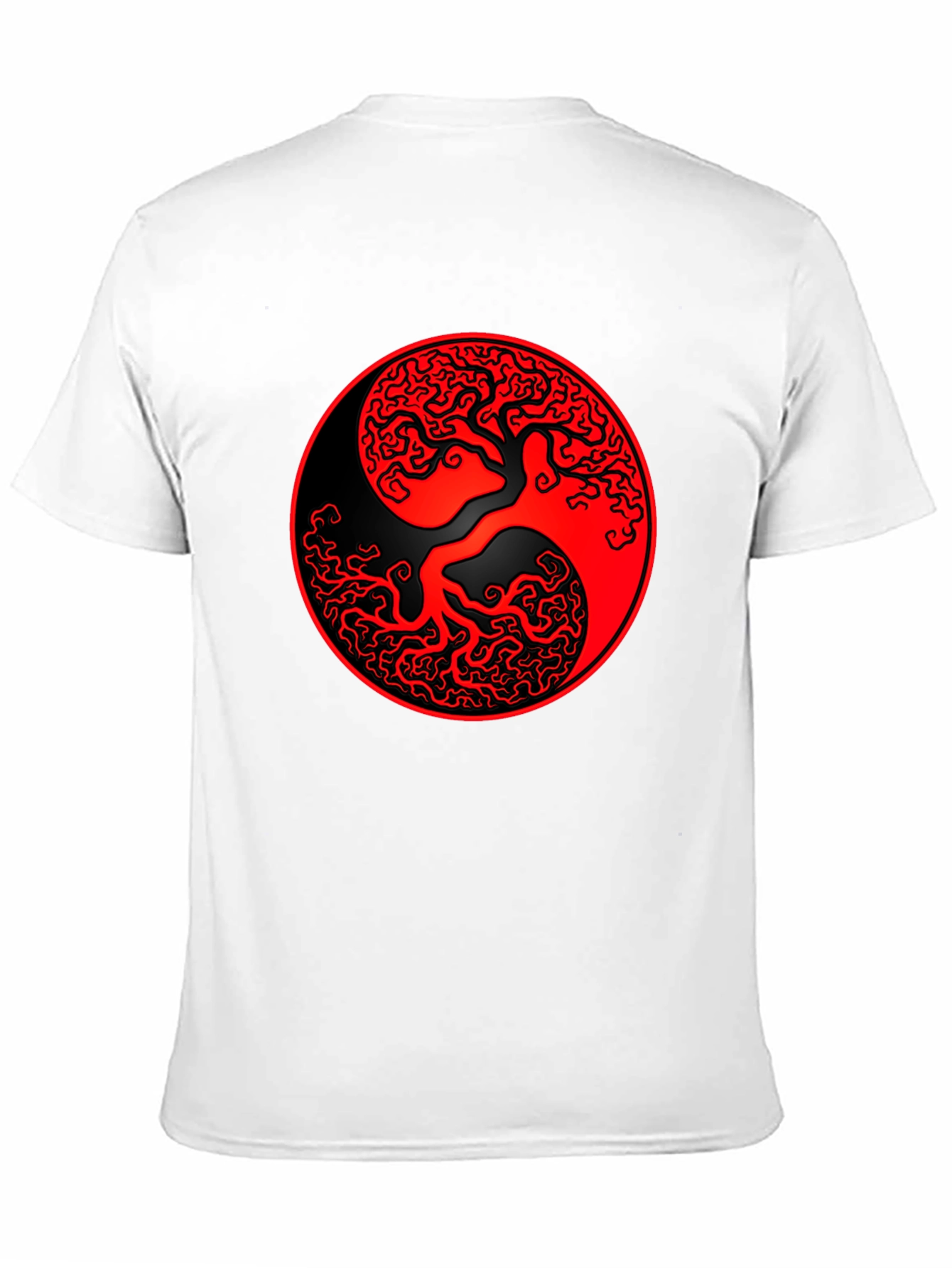 Yin Yang Tree T-Shirt - Mens Black Graphic Tee