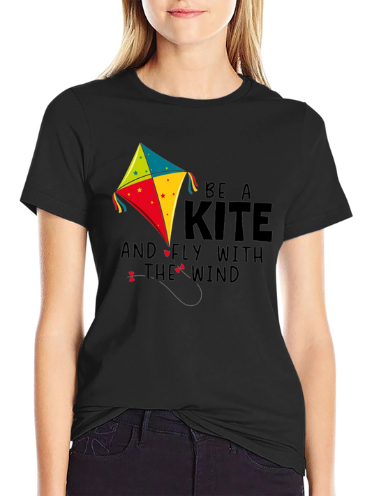 Be a Kite Graphic Tee - Fly With the Wind