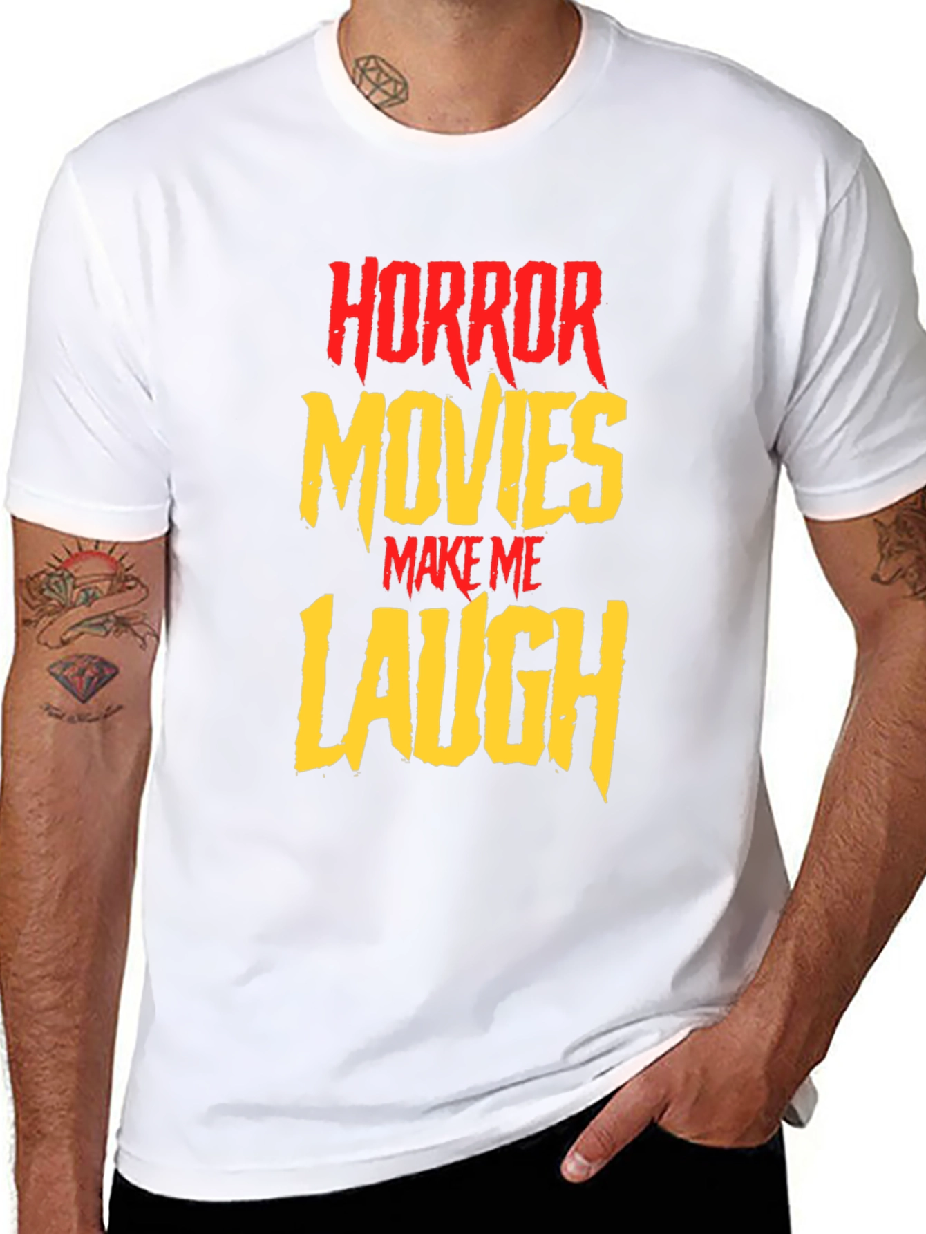Horror Movies Make Me Laugh Graphic Tee