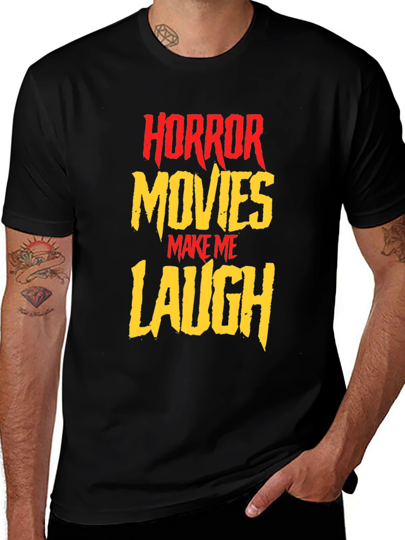 Horror Movies Make Me Laugh Graphic Tee