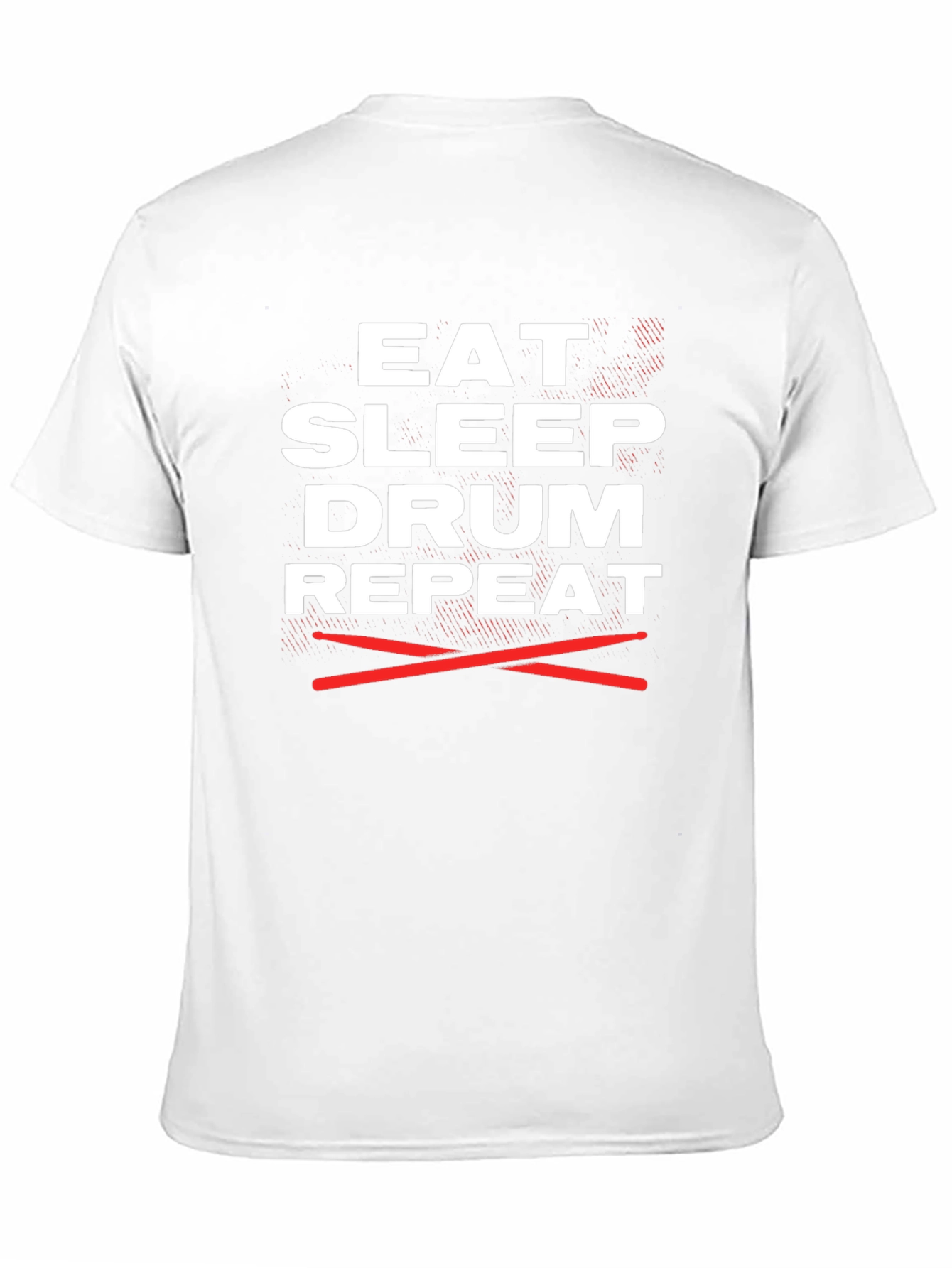 Eat Sleep Drum Repeat Graphic Tee - Musician T-Shirt