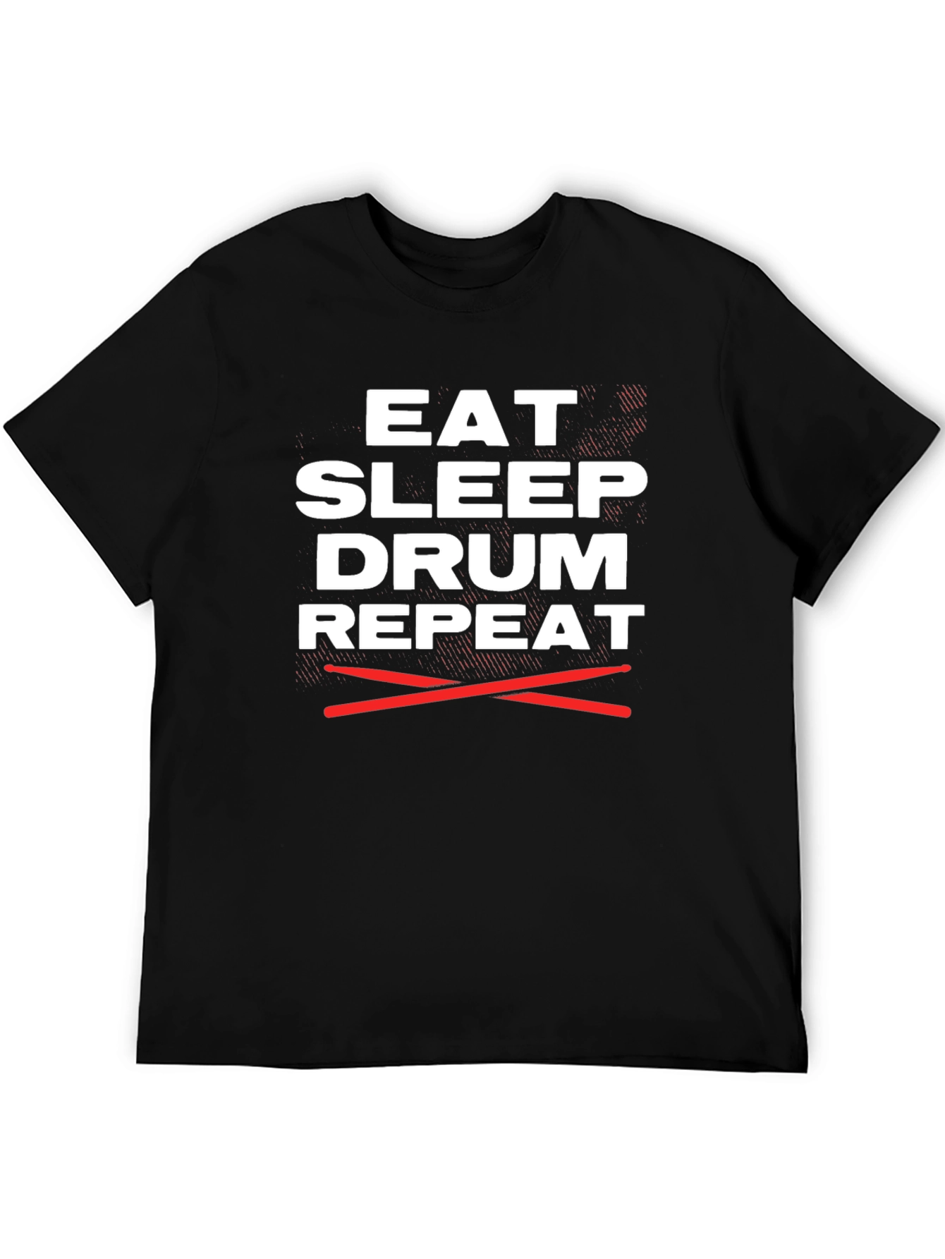 Eat Sleep Drum Repeat Graphic Tee - Musician T-Shirt