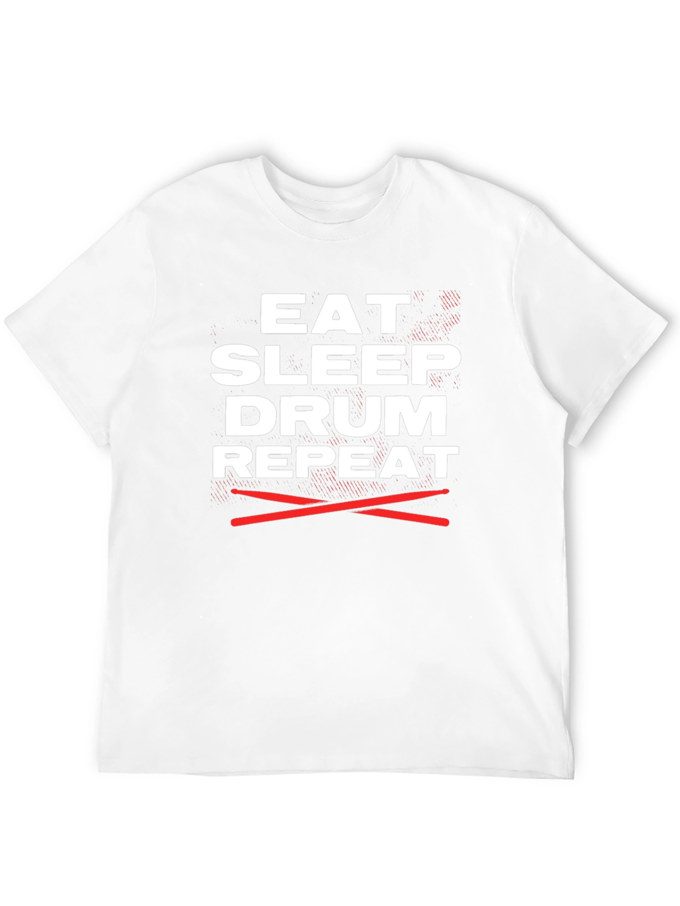 Eat Sleep Drum Repeat Graphic Tee - Musician T-Shirt