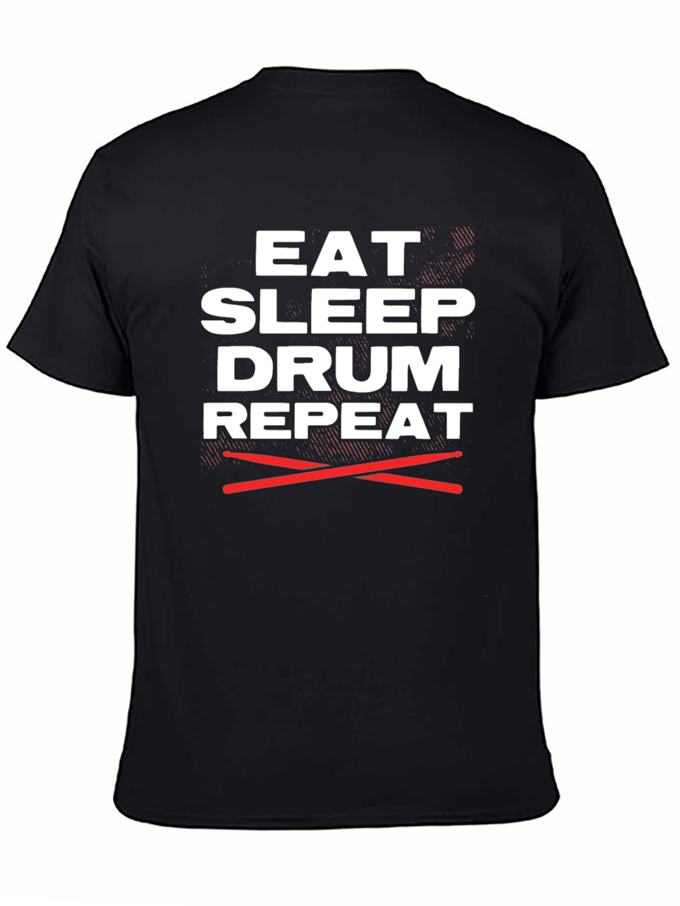 Eat Sleep Drum Repeat Graphic Tee - Musician T-Shirt