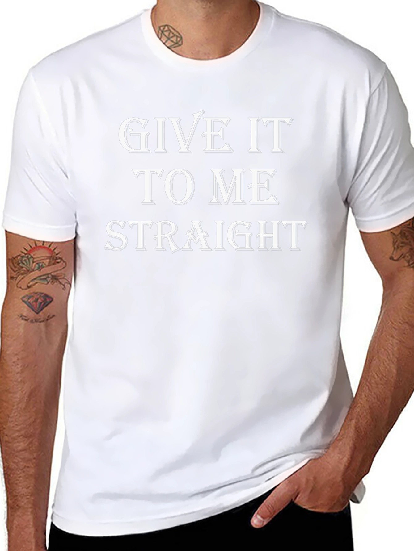 Give It To Me Straight Graphic Tee