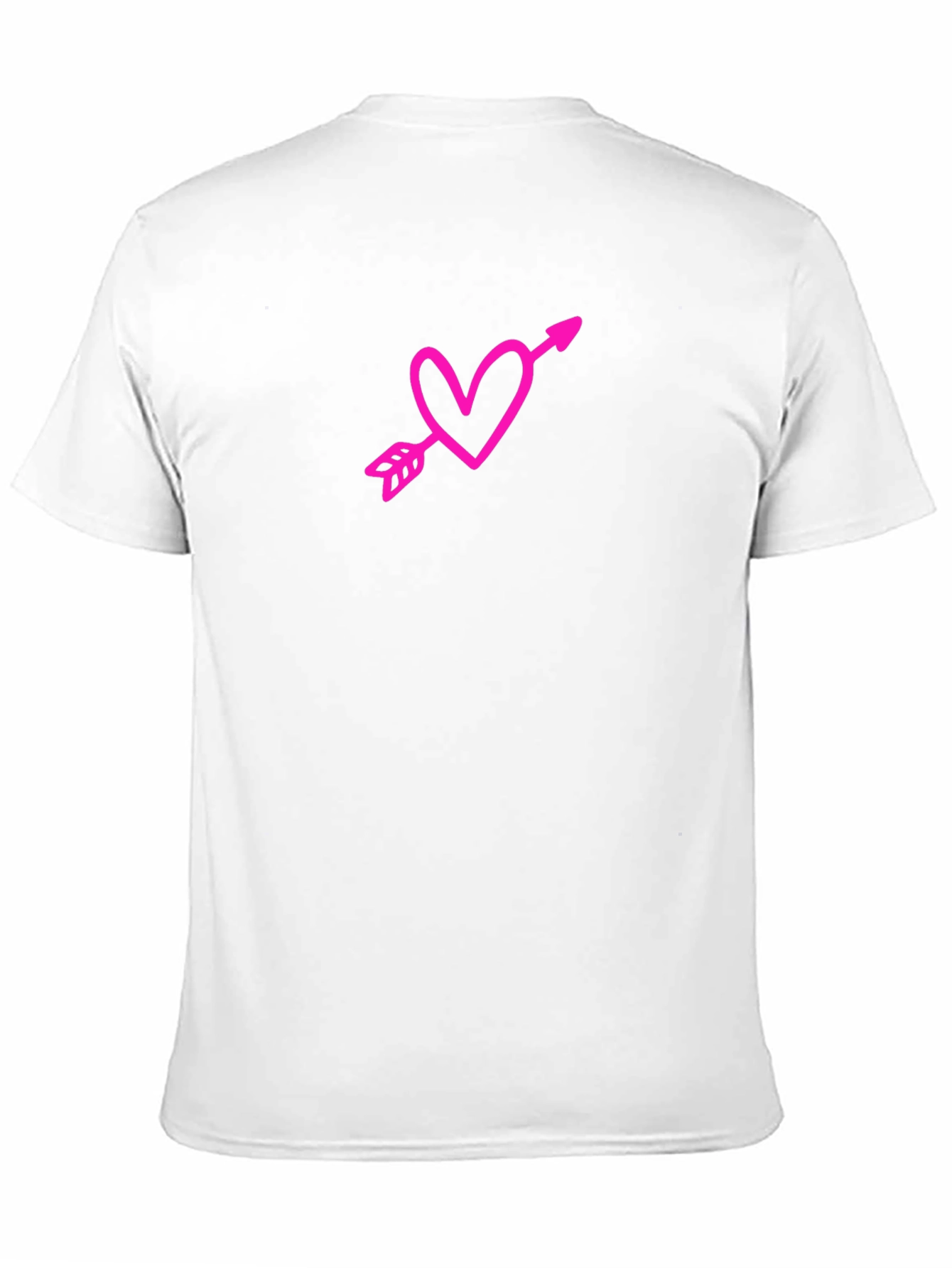 Heart Arrow Graphic Tee - Black Casual Shirt