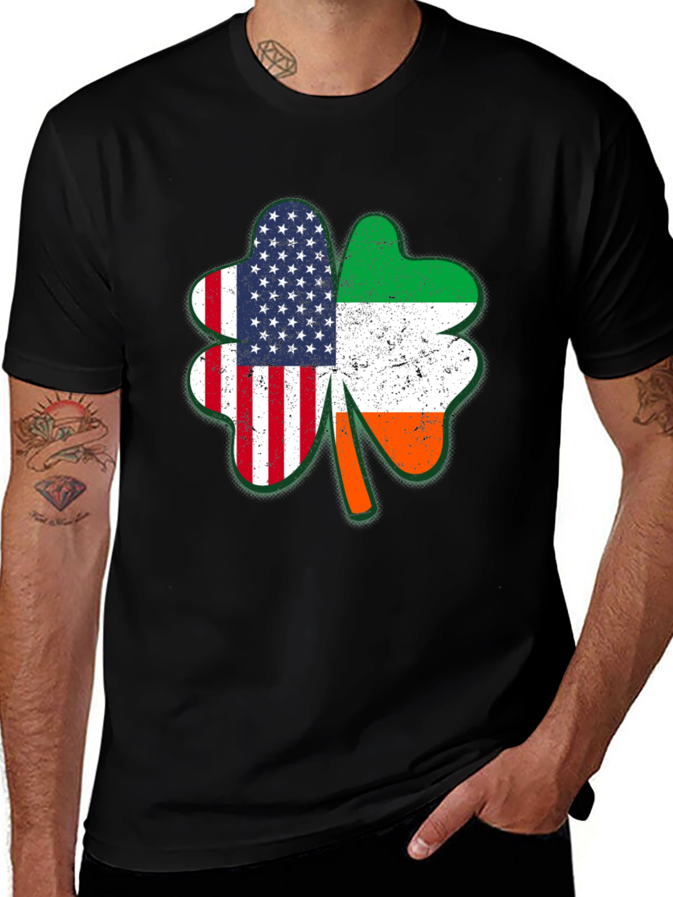 Irish American Shamrock T-Shirt
