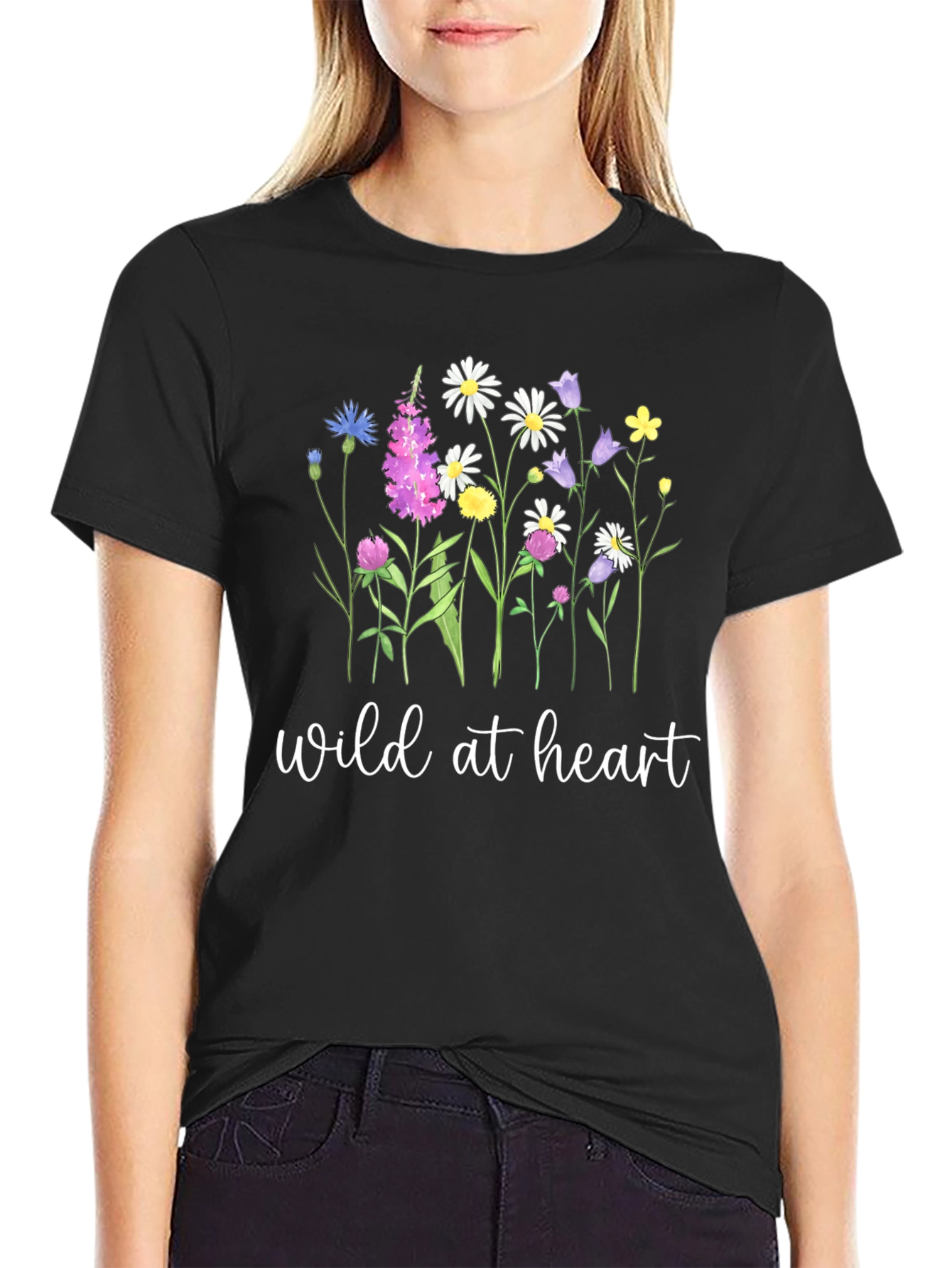 Wild at Heart Floral Graphic T-Shirt
