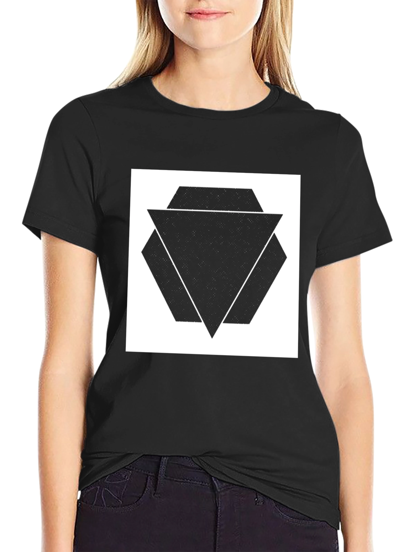 Geometric Triangle T-Shirt - Modern Design