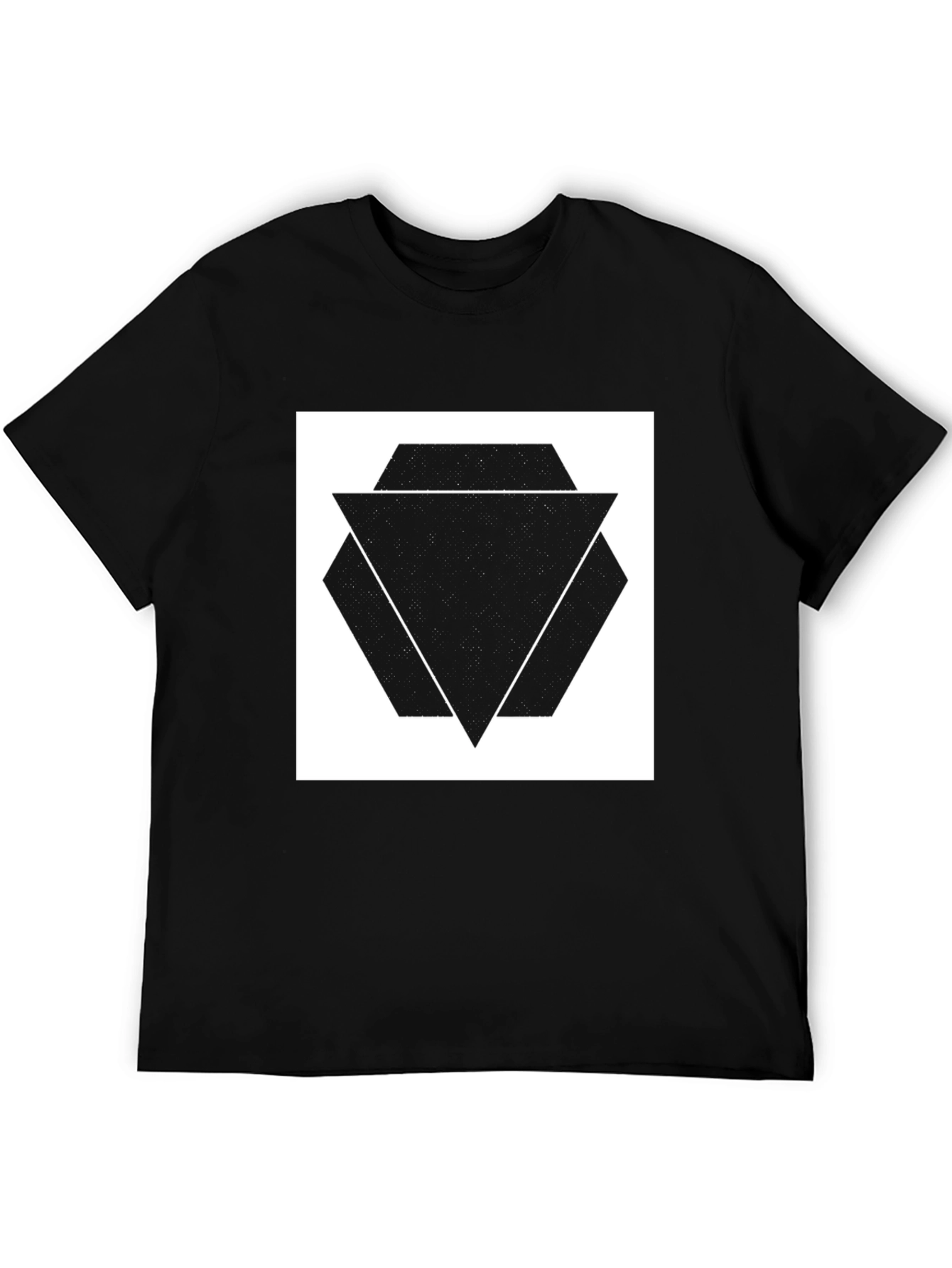 Geometric Triangle T-Shirt - Modern Design