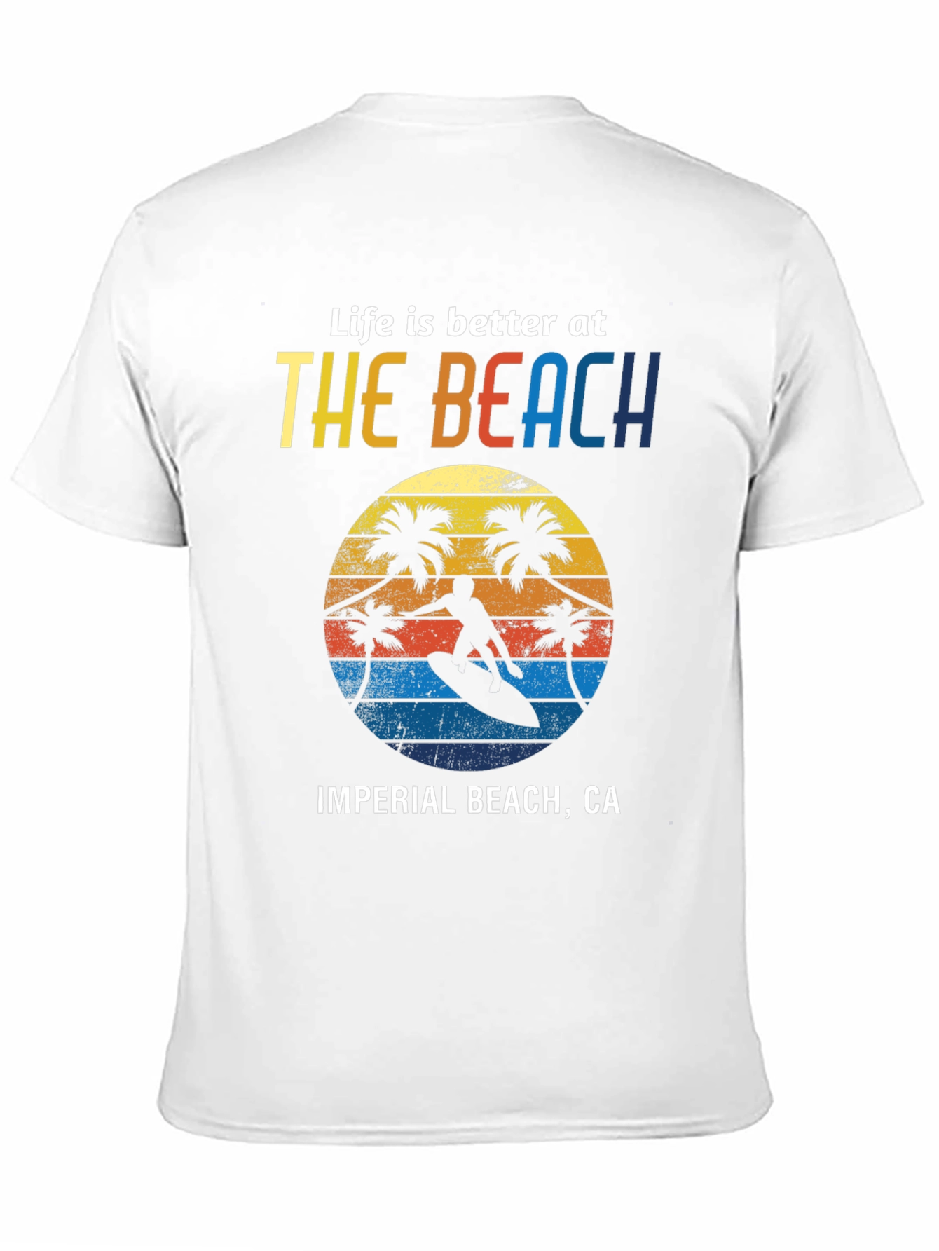 Imperial Beach CA T-Shirt Surfer Design