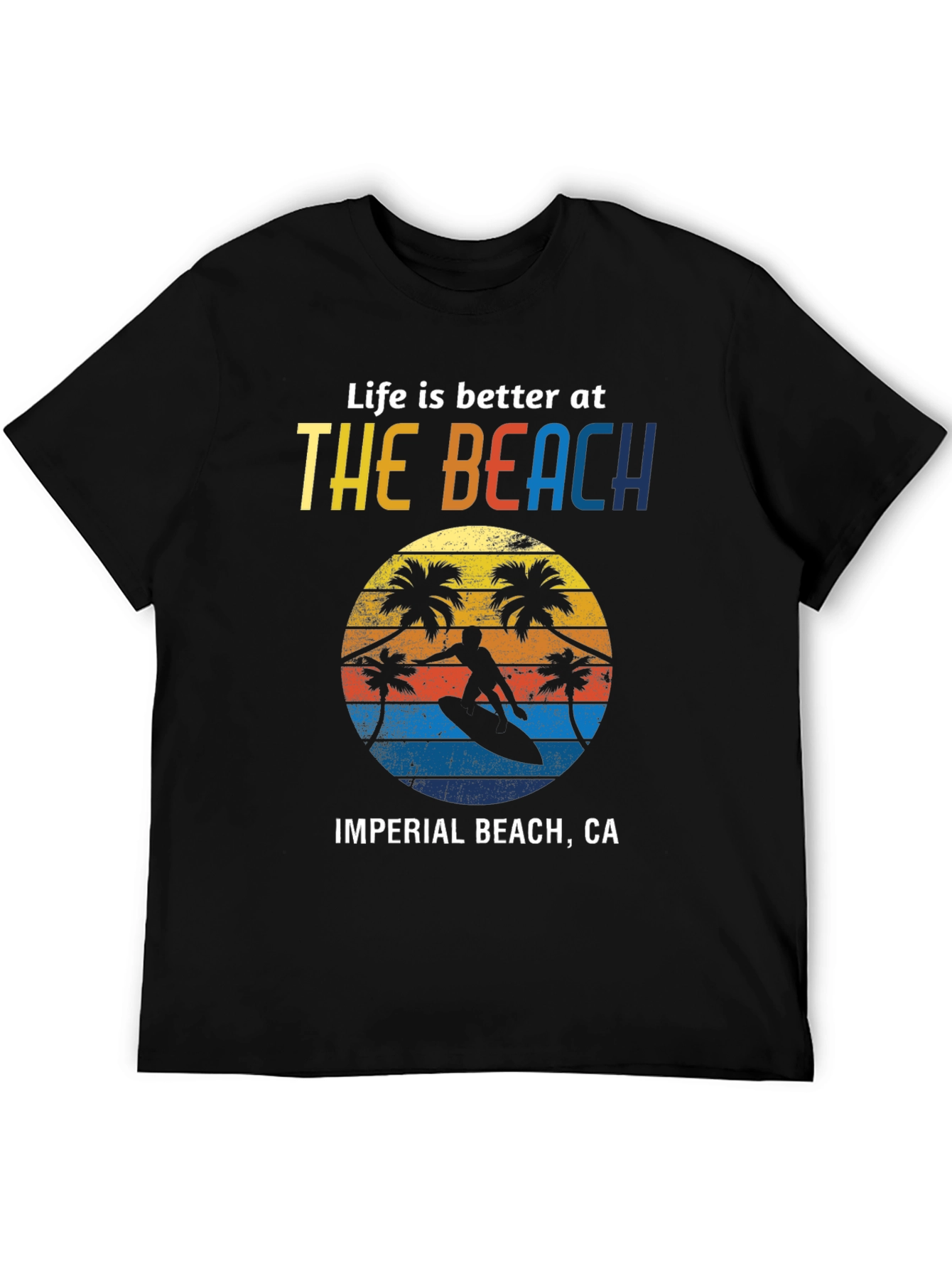 Imperial Beach CA T-Shirt Surfer Design