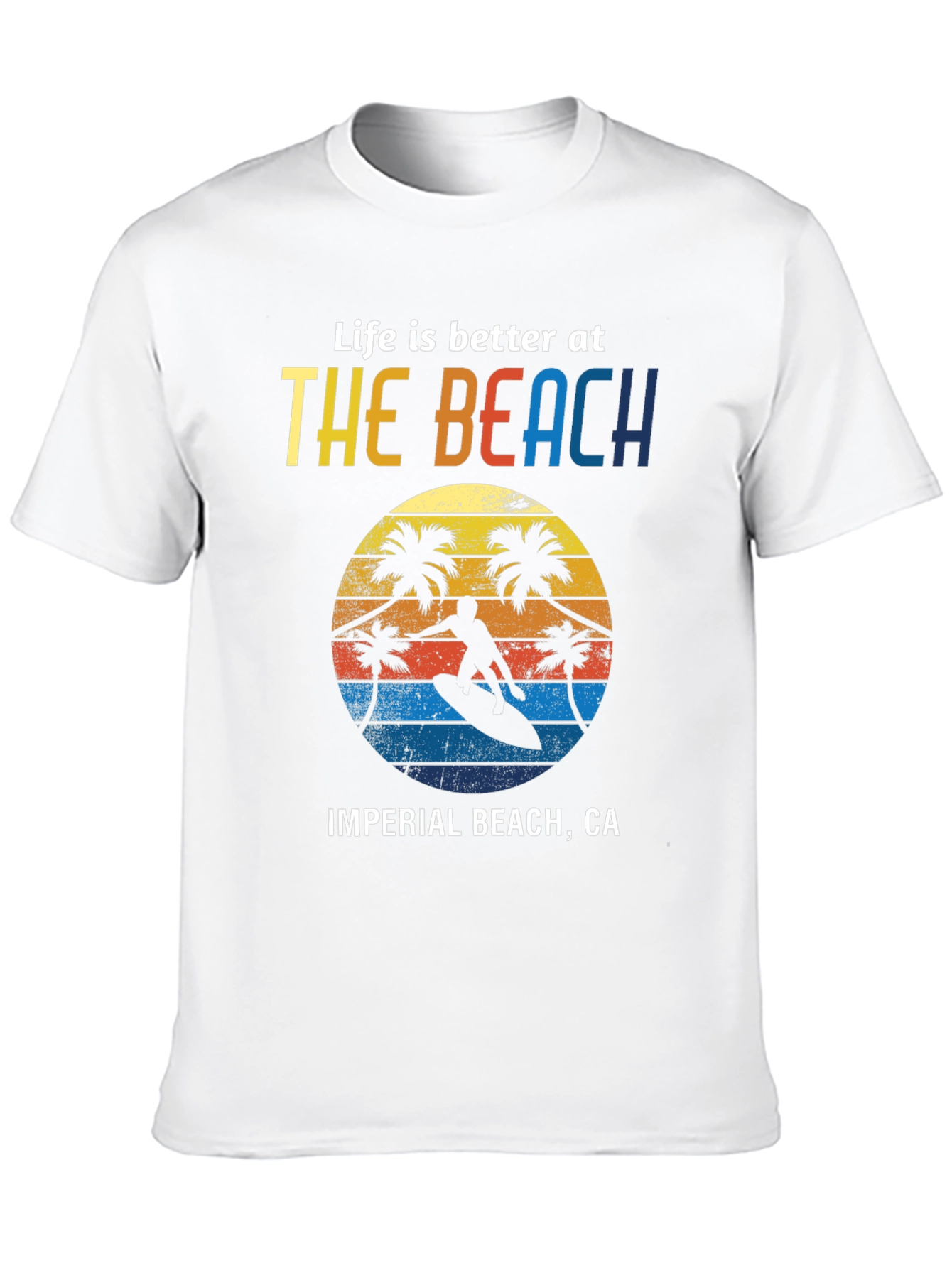 Imperial Beach CA T-Shirt Surfer Design