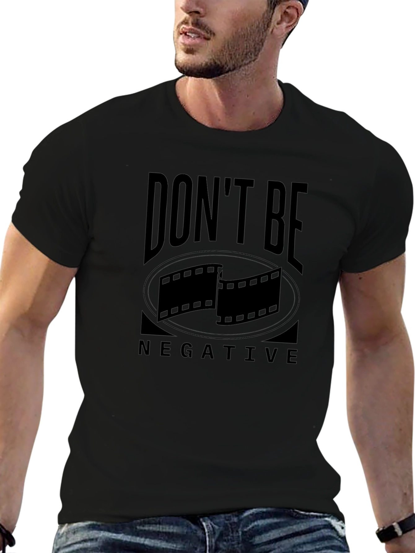 Dont Be Negative Film Reel Graphic T-Shirt
