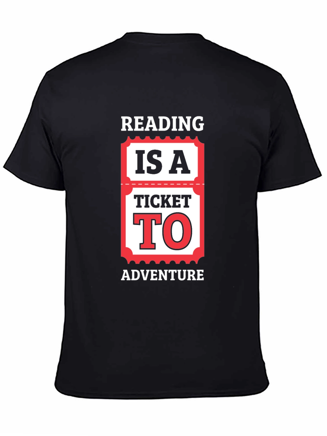 Reading Adventure Ticket Graphic Tee
